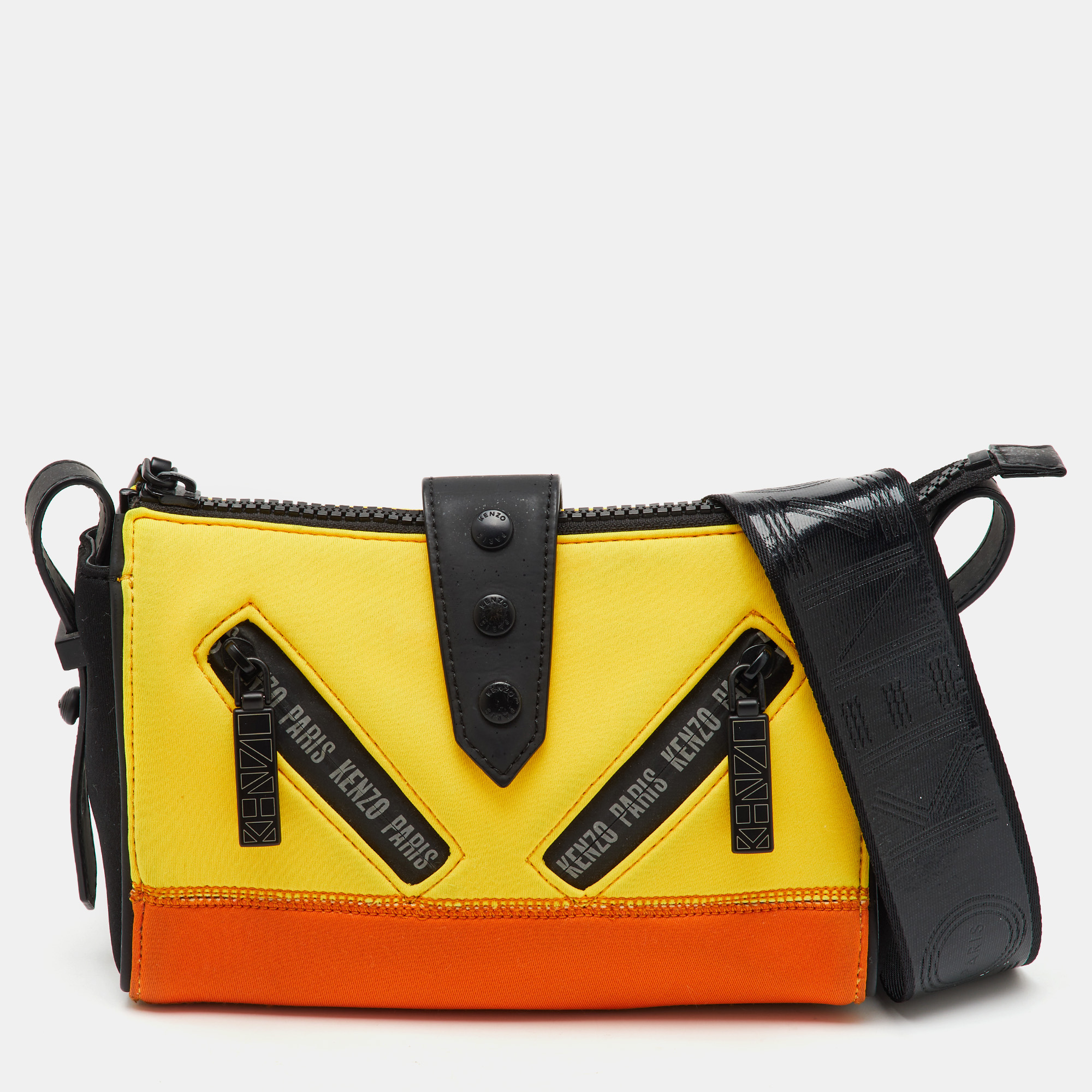 

Kenzo Multicolor Canvas and Leather Kalifornia Shoulder Bag