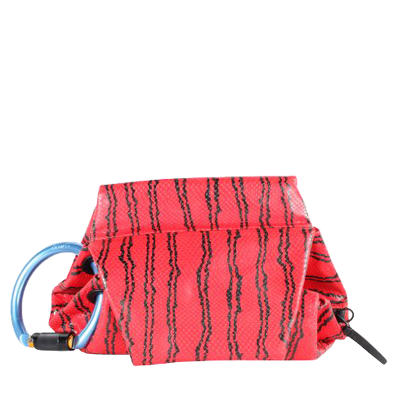

Kenzo Black/Red Leather Top Handle Bag