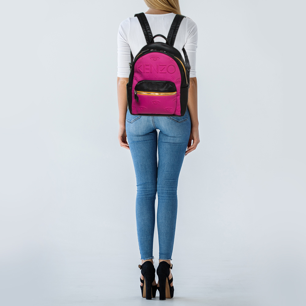 

Kenzo Multicolor Leather and Neoprene Kombo Backpack