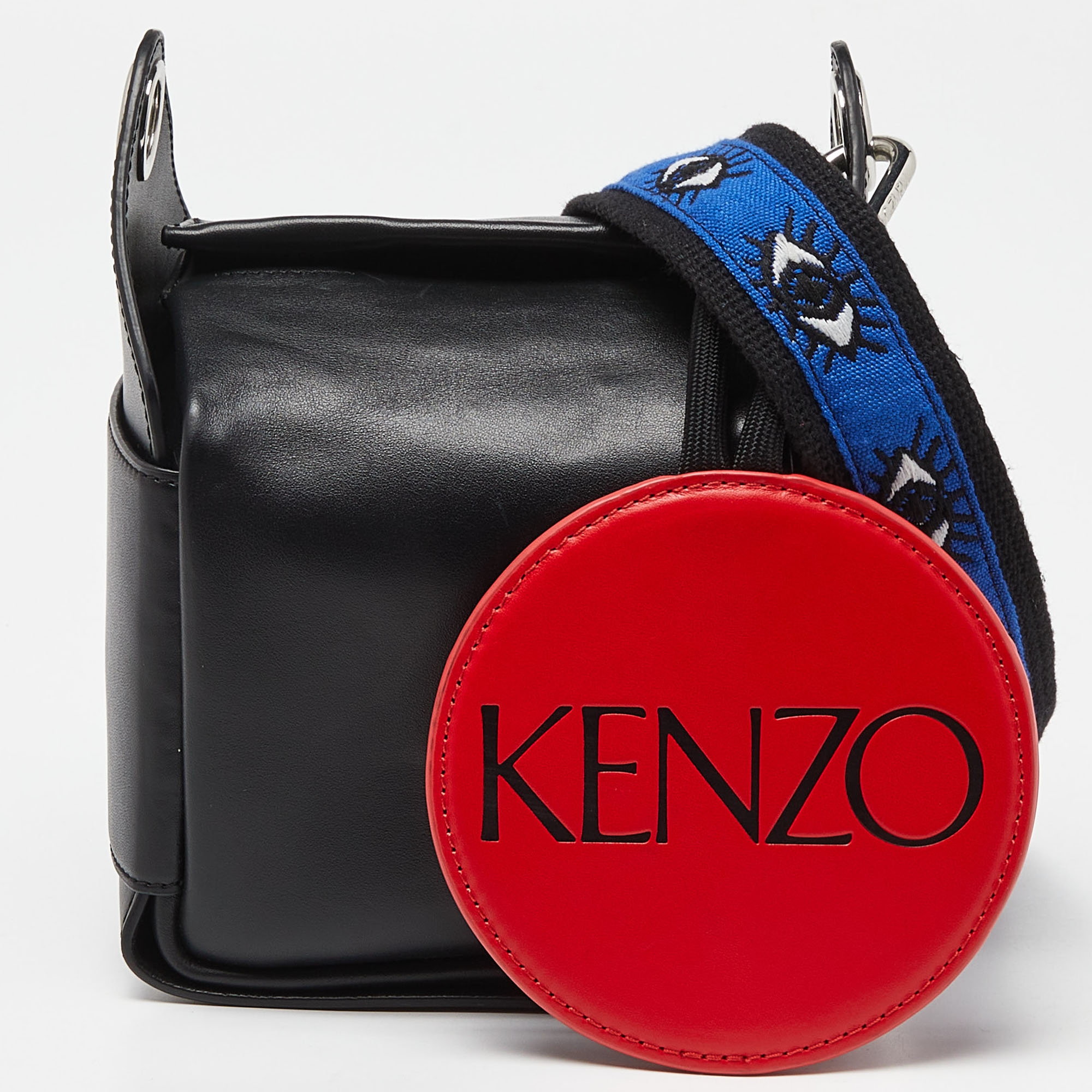 Pre-owned Kenzo Black Leather Crossbody Bag