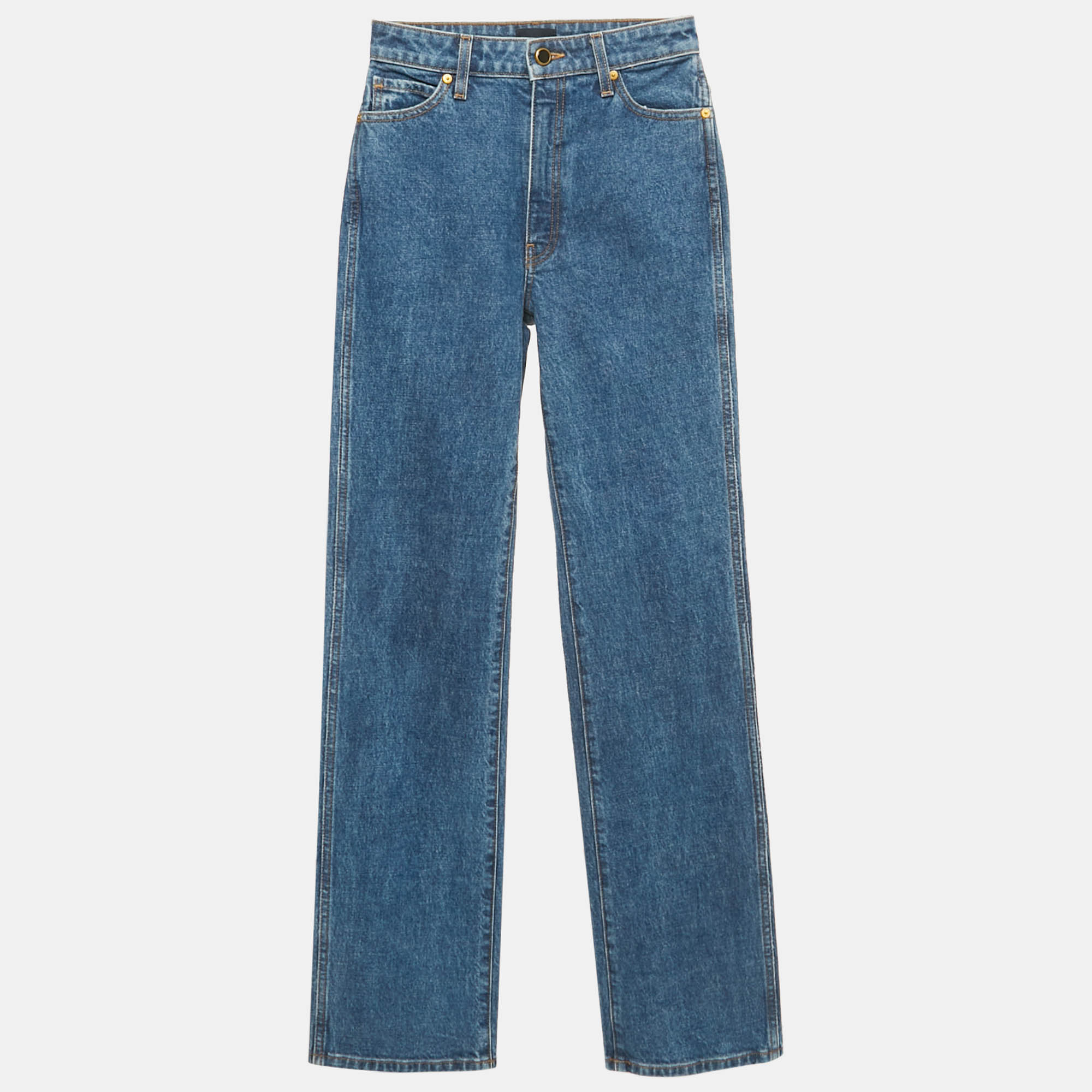

Khaite Blue Denim Danielle Jeans S Waist 25"