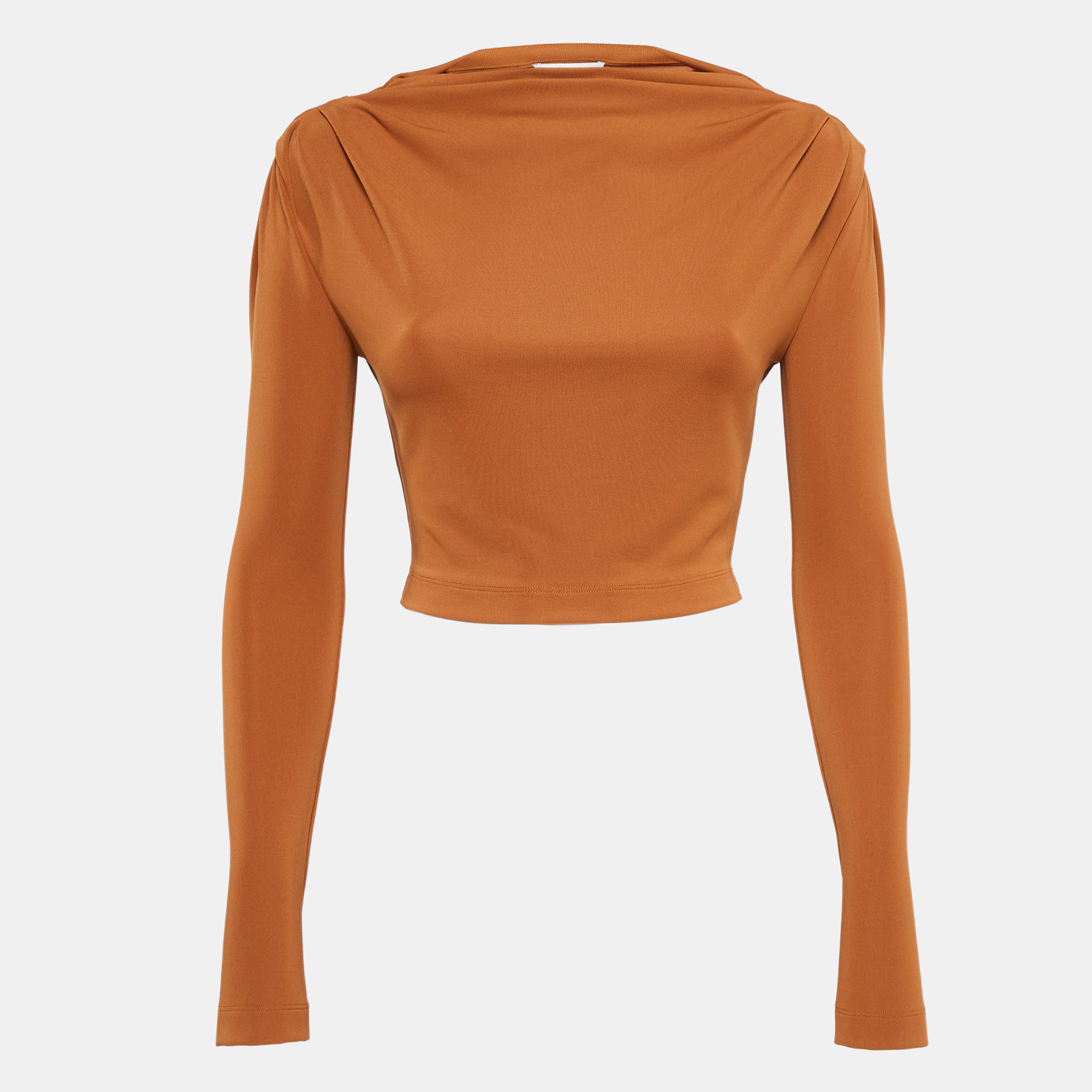 

L'Academie Brown Jersey Alaiya Top XS