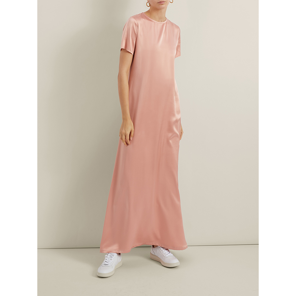 

La Collection Pink Celine Short Sleeve Silk Maxi Dress Size