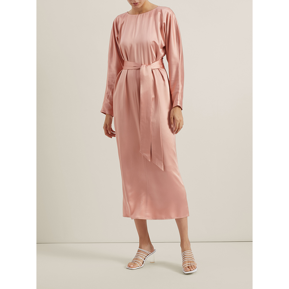

La Collection Pink Florence Tie-Waist Midi Dress Size