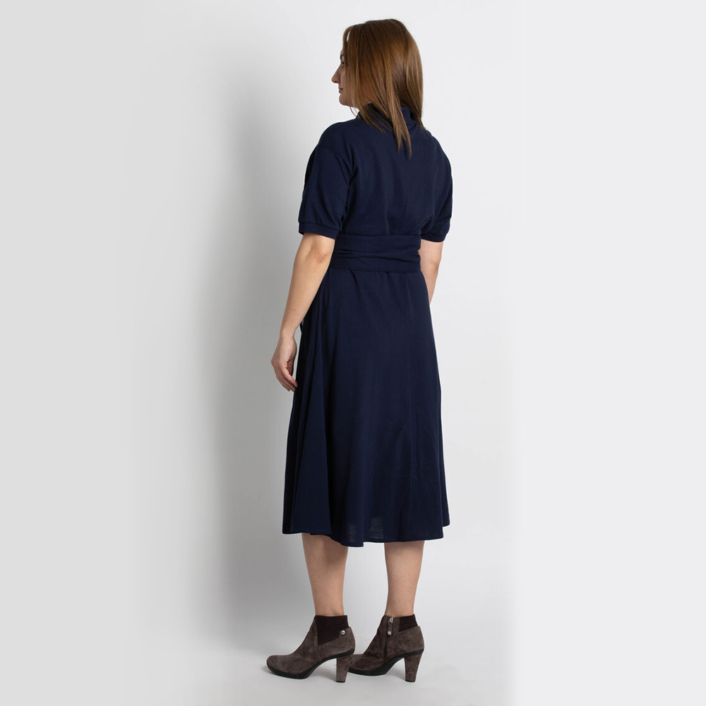 

Lacoste Blue Buttoned Navy Polo Dress  (Available for UAE Customers Only