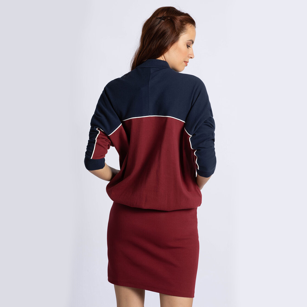 

Lacoste Multicolor Bi-Material Colourblock Cotton Polo Dress  (Available for UAE Customers Only