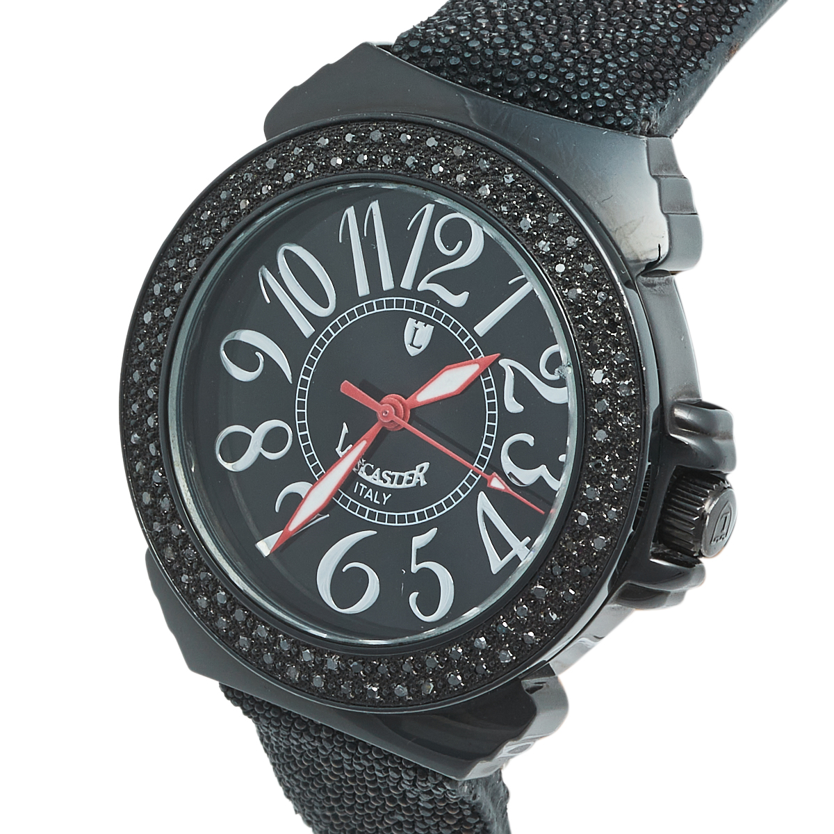 

Lancaster Black PVD Coated Stainless Steel Stingray Leather Pillola REF.0351L Women's Wristwatch