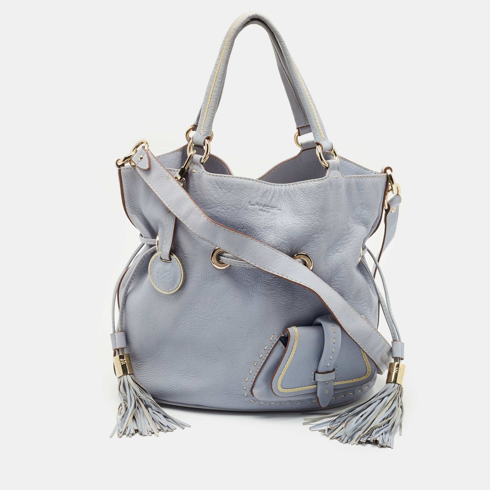 

Lancel Light Blue Leather Premiere Flirt Bucket Bag