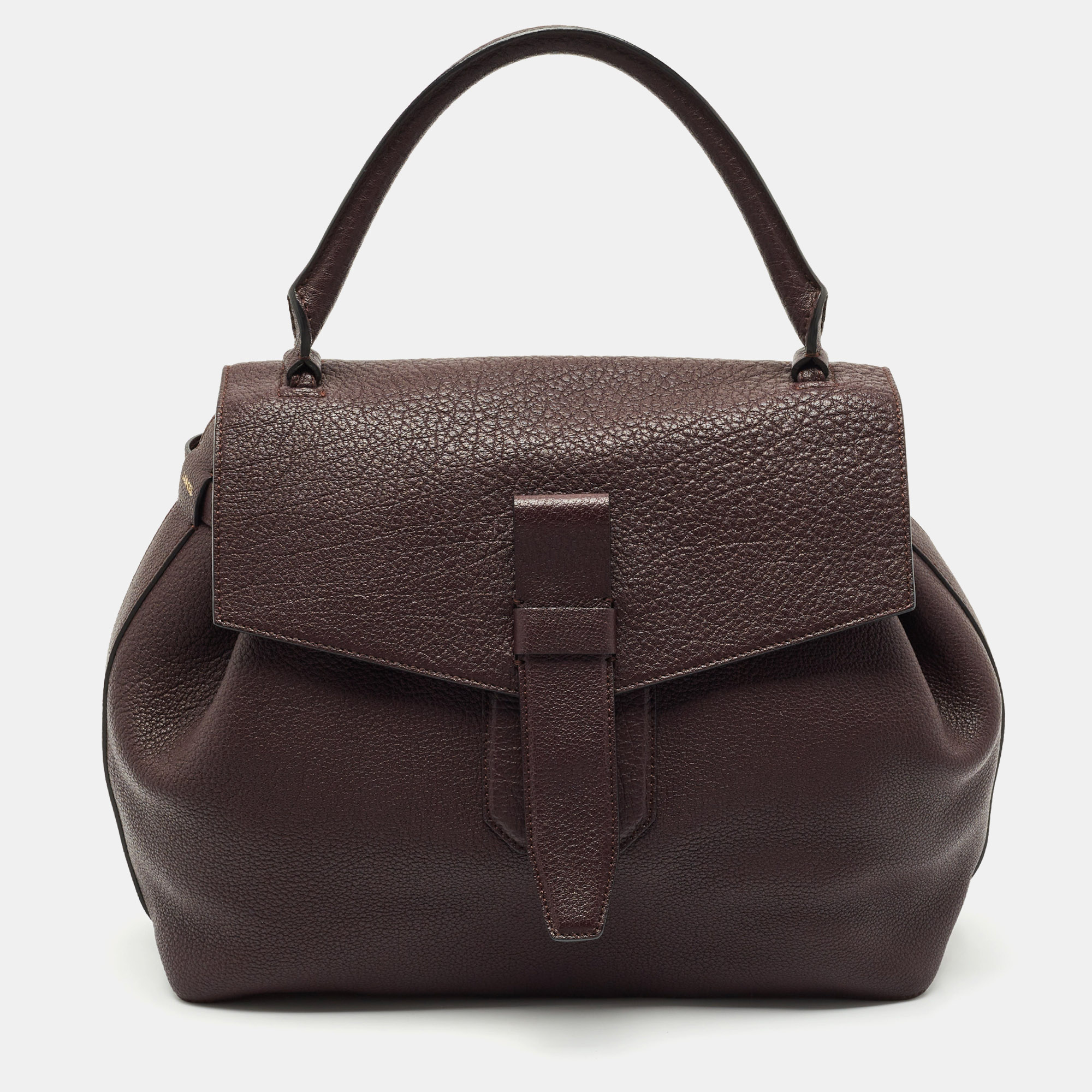 

Lancel Dark Burgundy Leather Charlie de Lancel Top Handle Bag