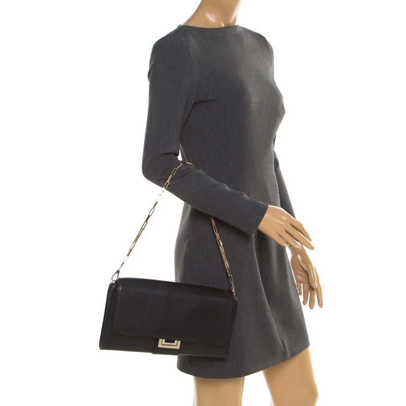 

Lancel Black Leather Varenne Shoulder Bag
