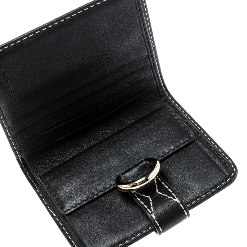 

Lancel Black Leather French Wallet