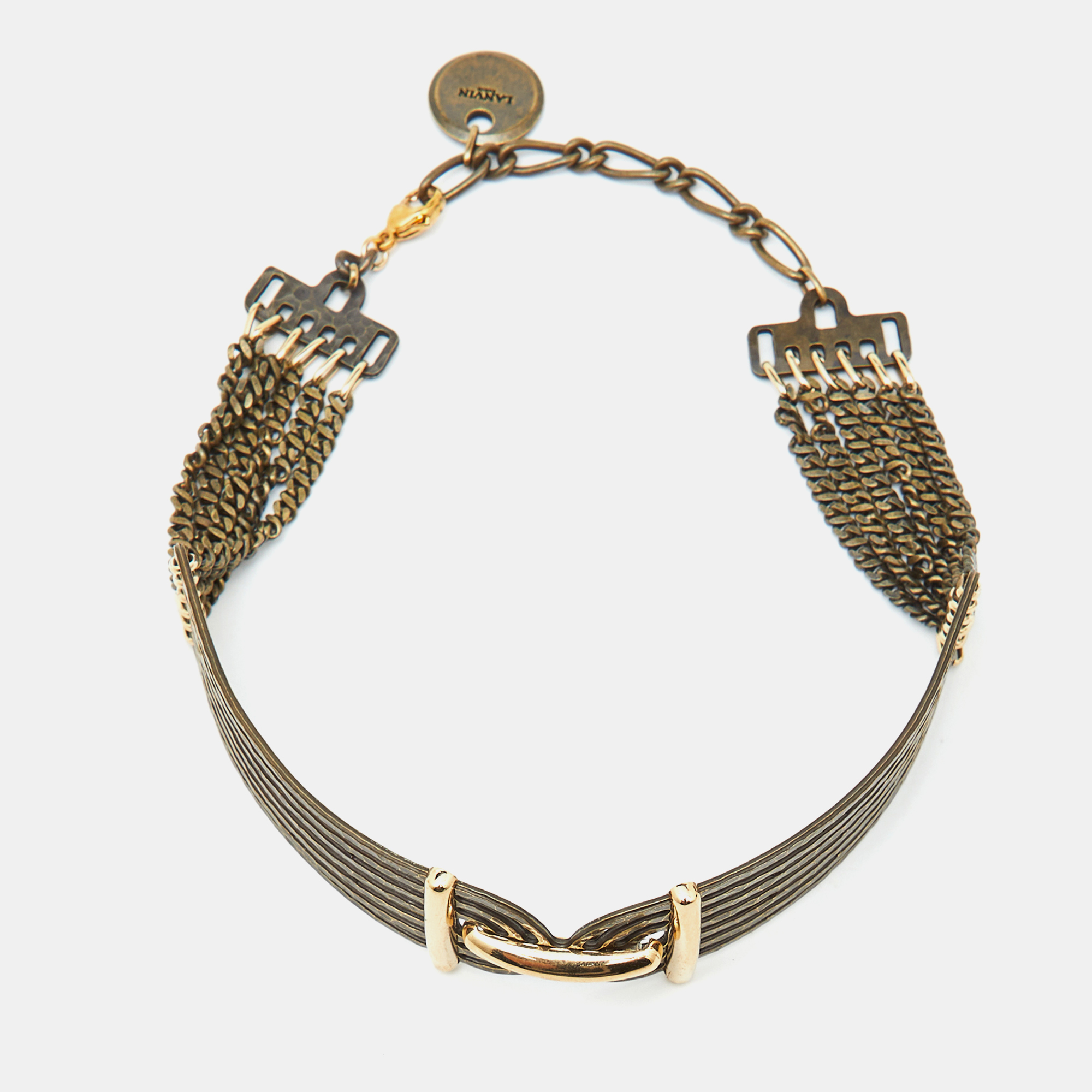 

Lanvin Gold Tone Choker Necklace