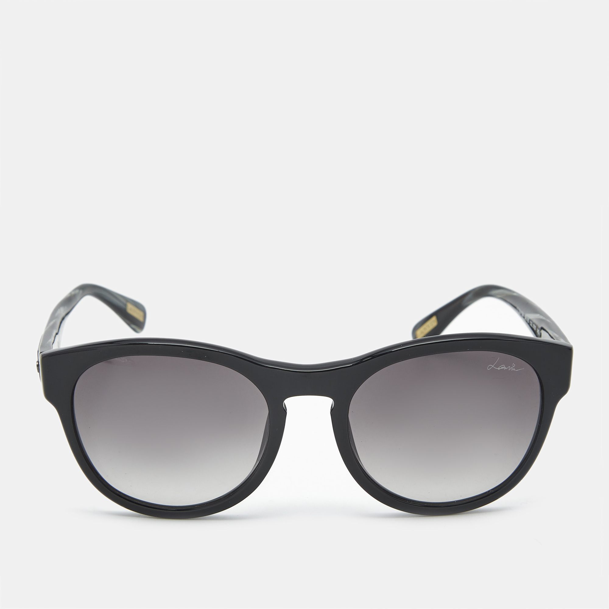 

Lanvin Black/Grey Gradient SLN 584 Frame Round Sunglasses