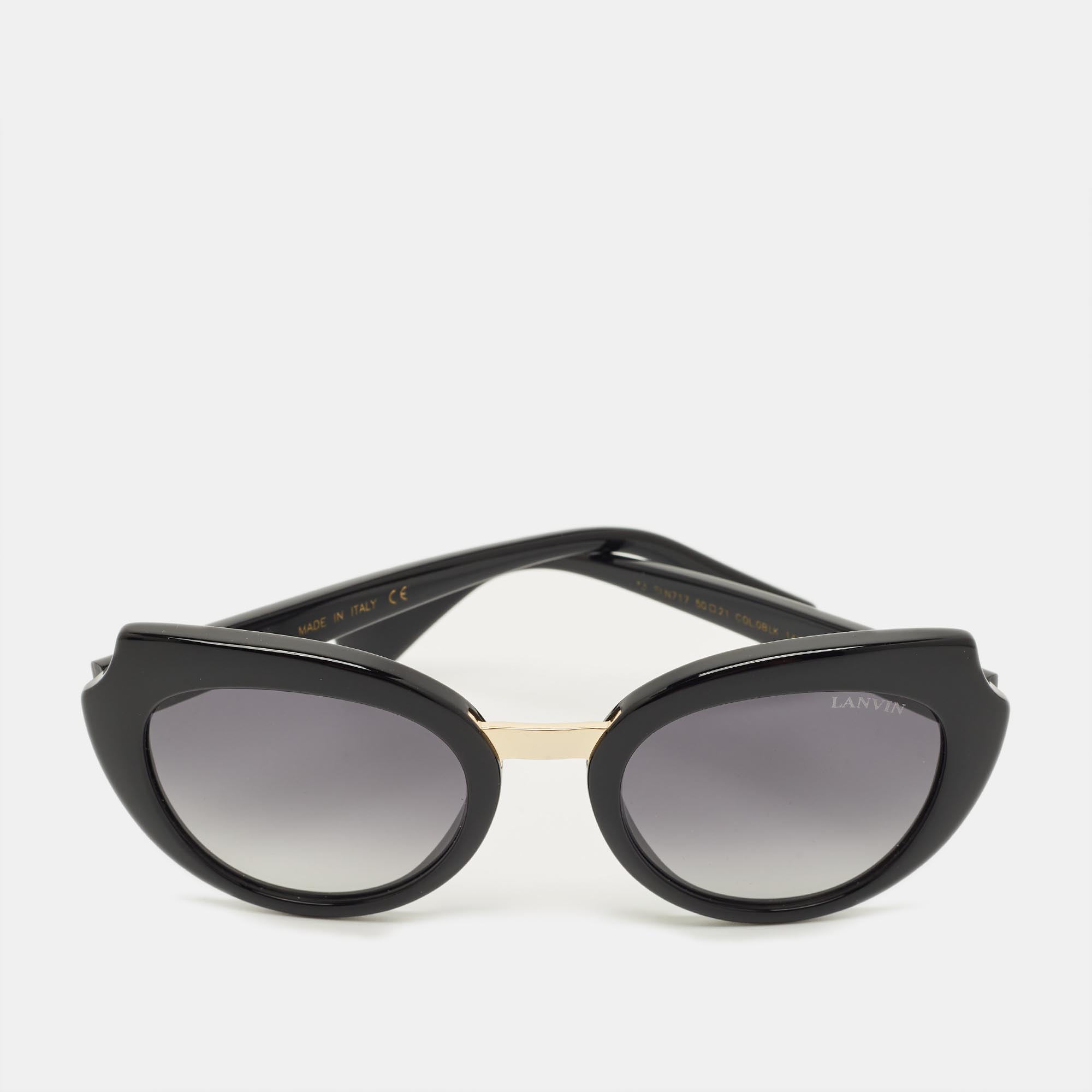 

Lanvin Black Gradient SLN 717 Cat Eye Sunglasses