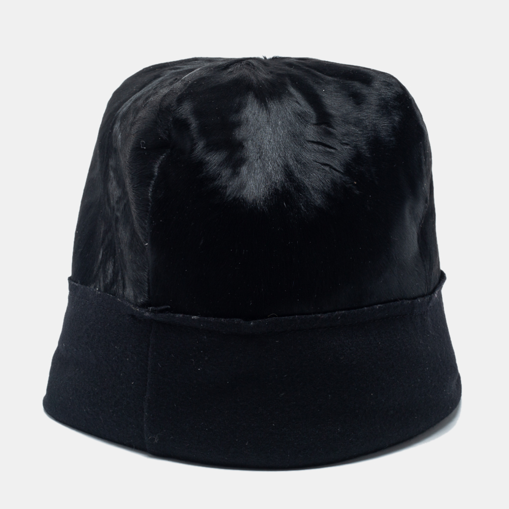 

Lanvin Black Lamb Fur Beanie