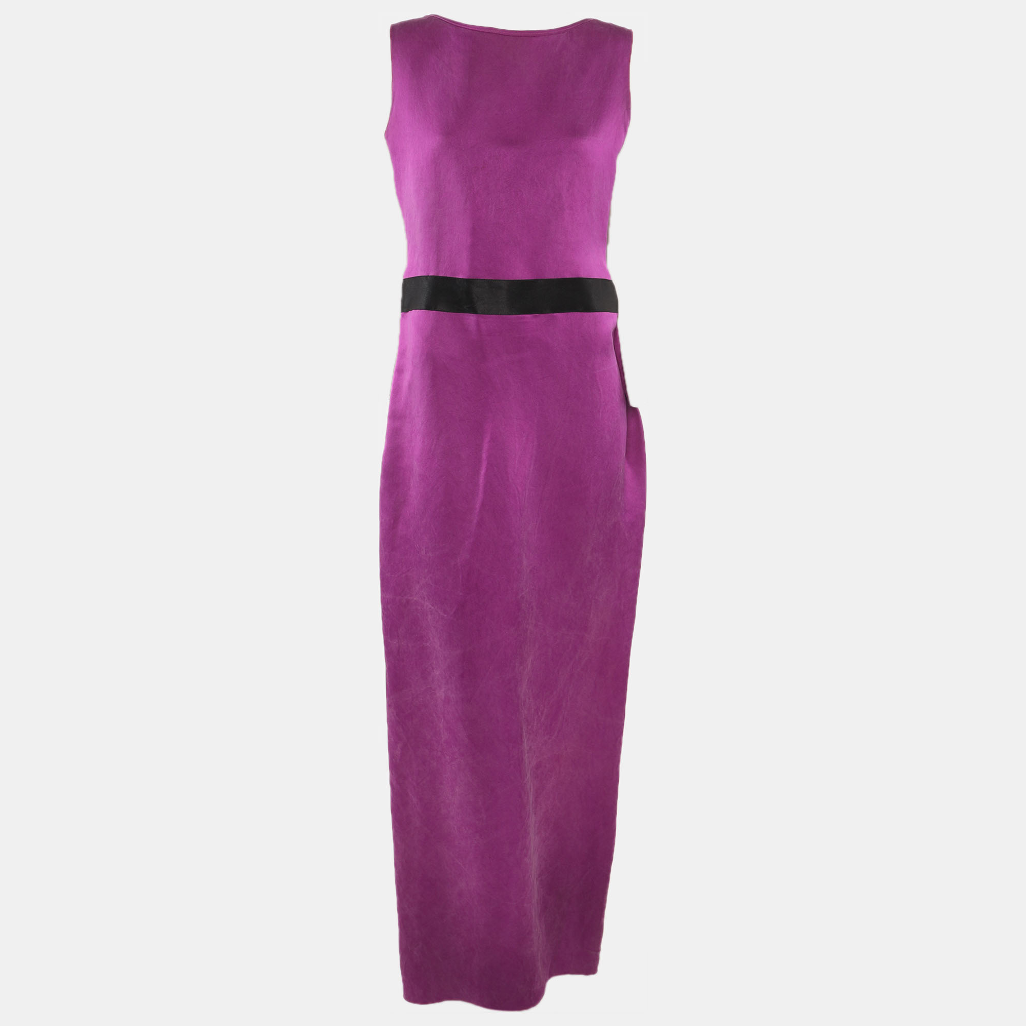 

Lanvin Purple Silk Sleeveless Dress M