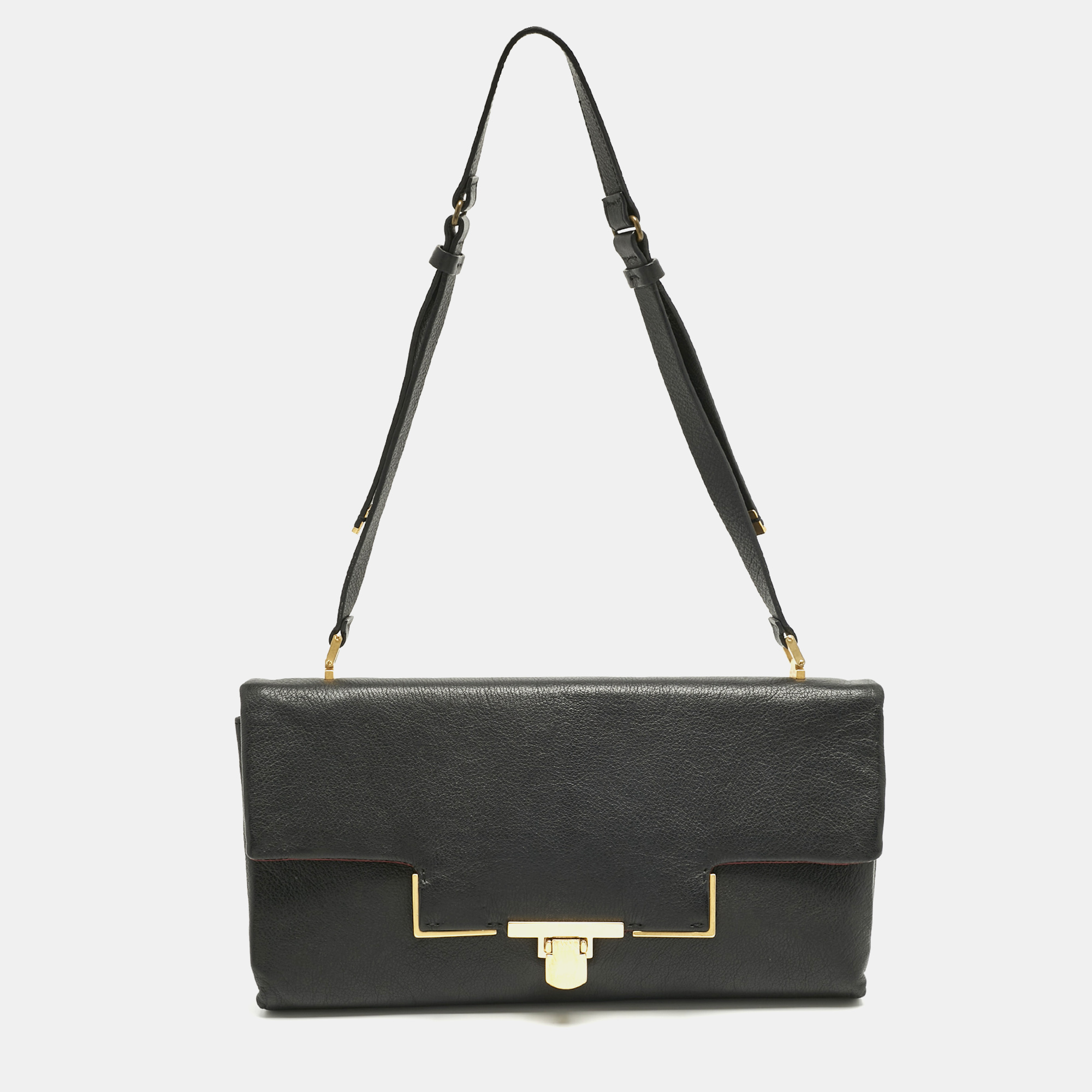 Pre-owned Lanvin Black Leather Miss Sartorial Shoulder Bag