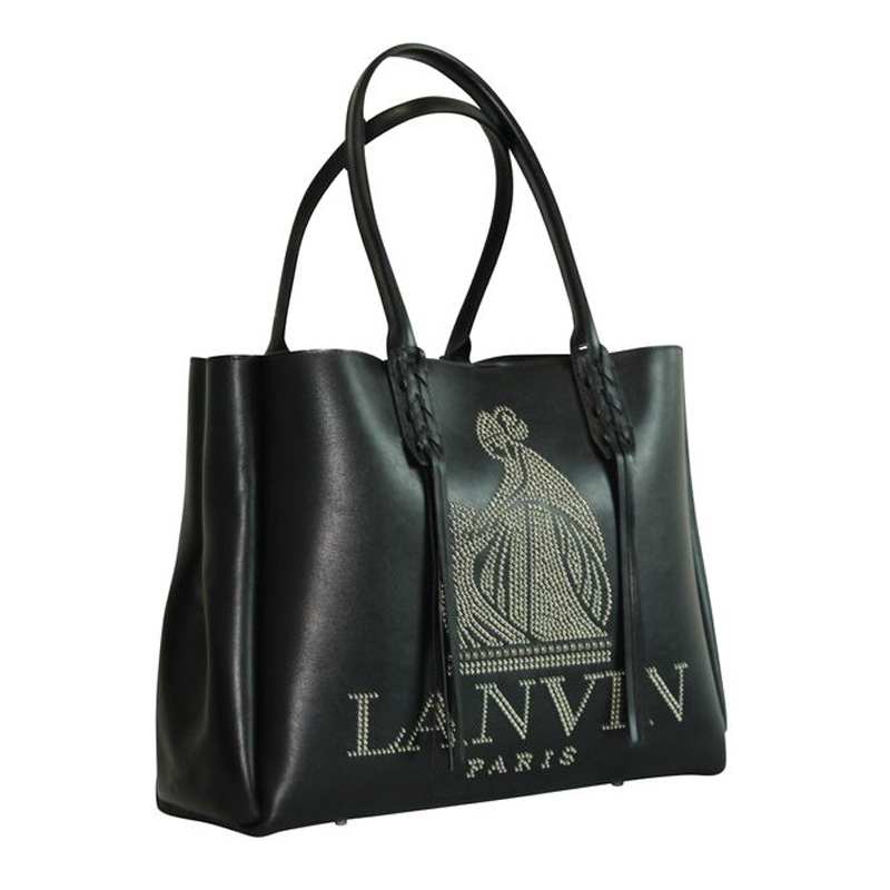 

Lanvin Black Leather Shopper Tote