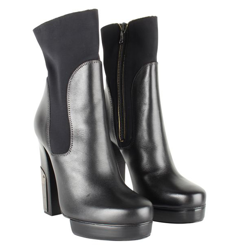 

Lanvin Black Leather Boots Size