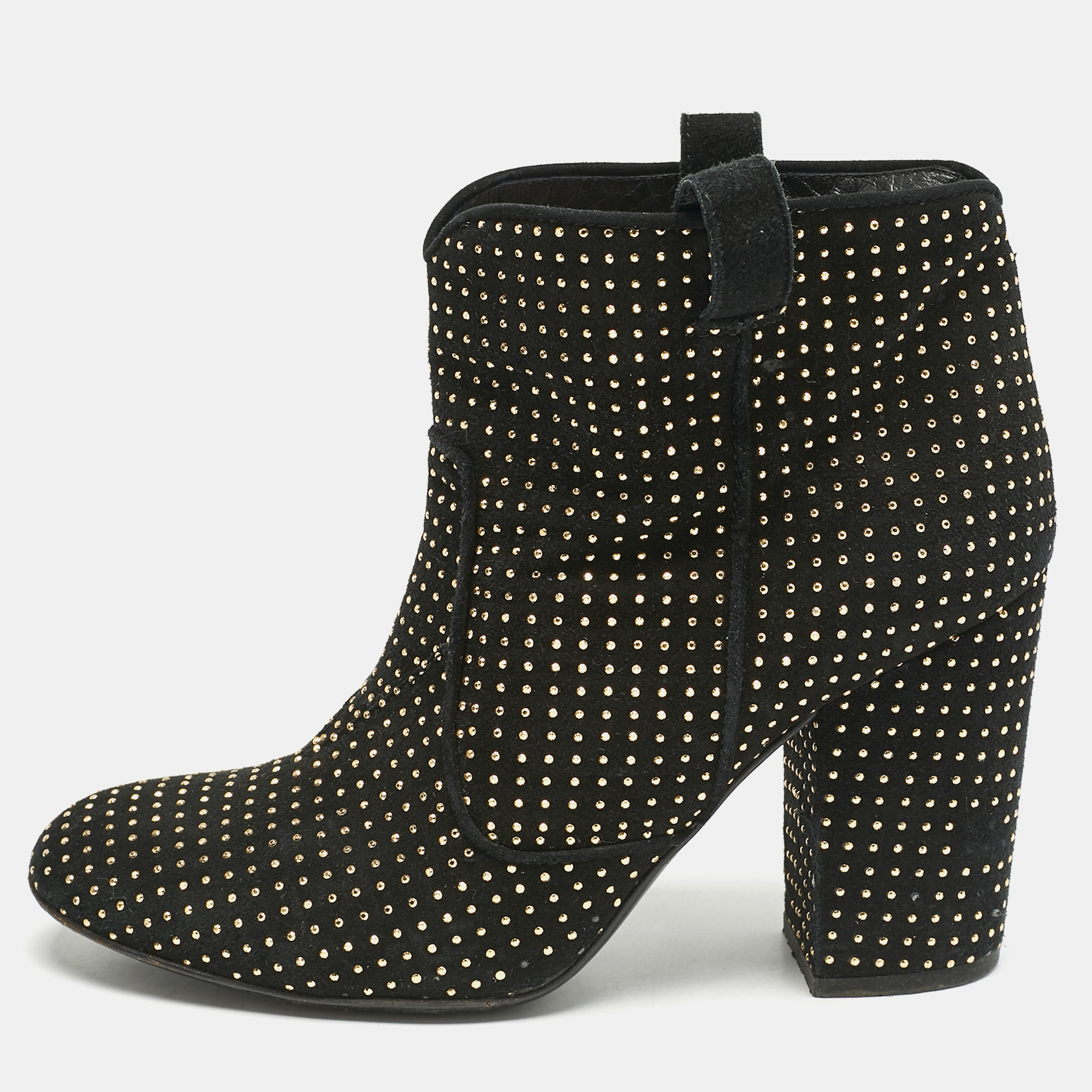 

Laurence Dacade Black Suede Pete Studded Ankle Boots Size