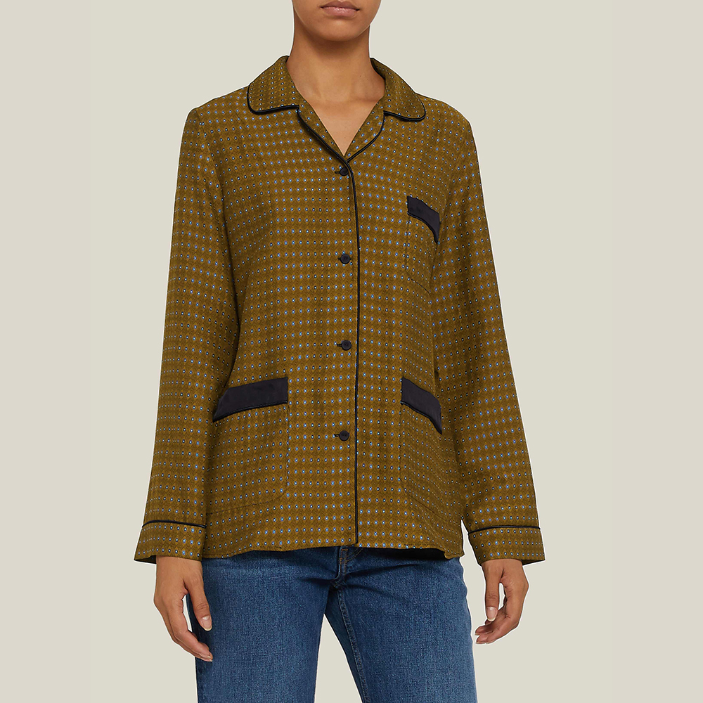 

LAYEUR Brown Fitzgerald Long Sleeve Pyjama Shirt FR 34