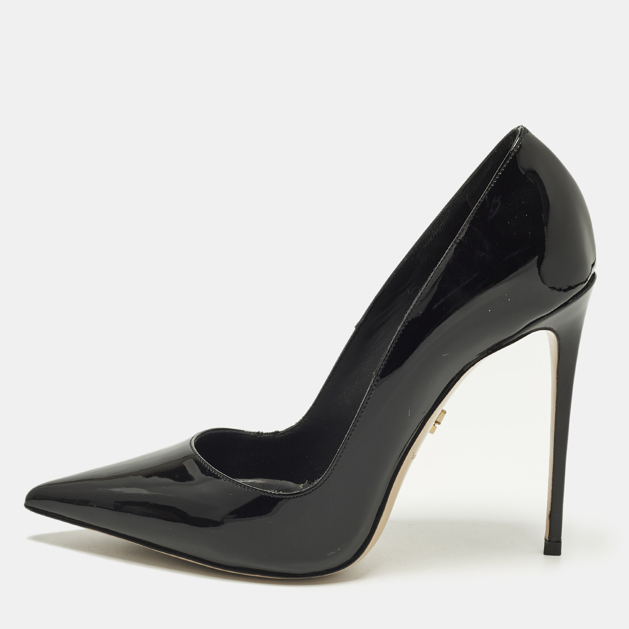 

Le Silla Eva Size  Black Patent Leather Pointed Toe Pumps