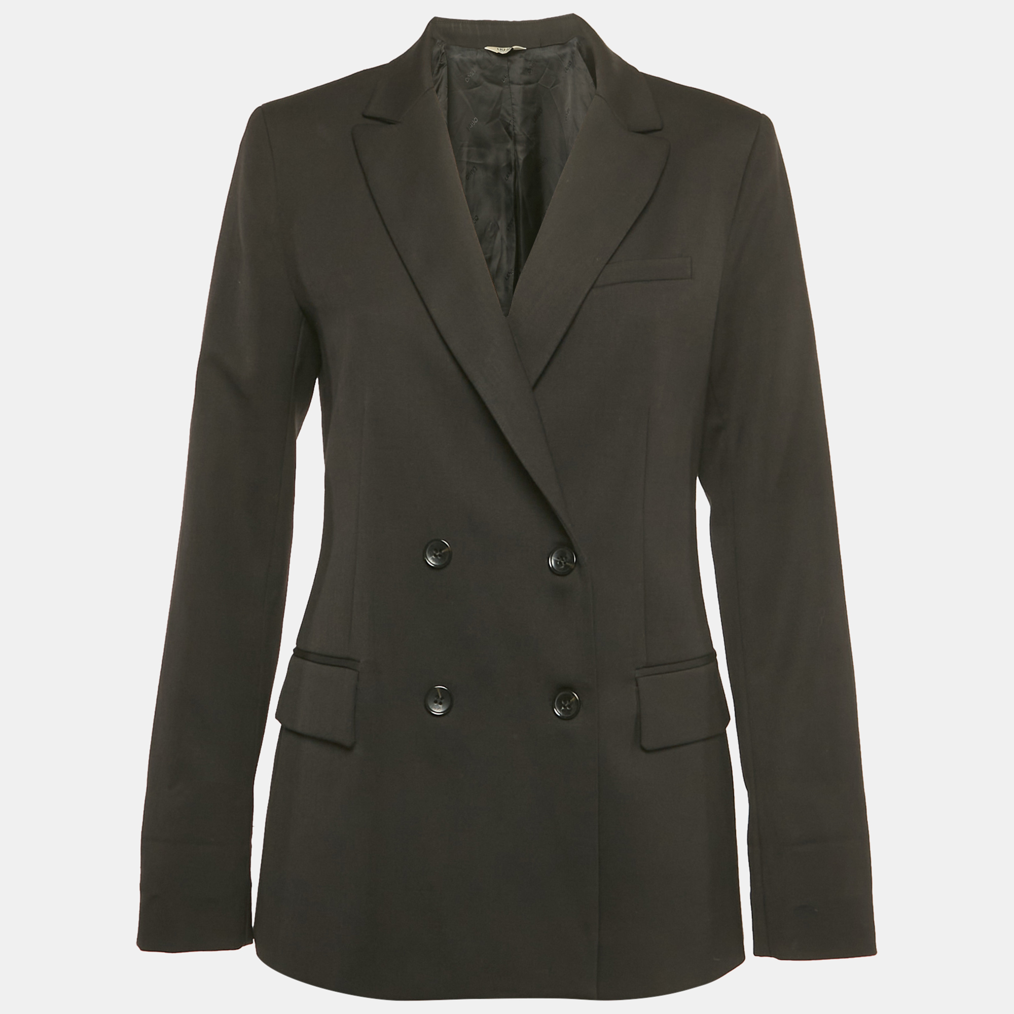 

Liu Jo Black Wool Blend Double Breasted Blazer M