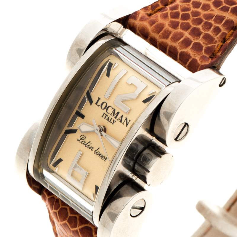 

Locman Yellow Latin Lover N.C0669 Ostrich Leather Women's Wristwatch