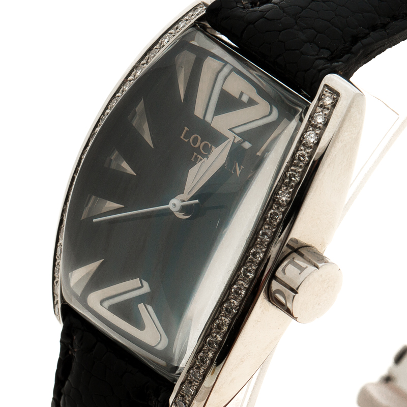 

Locman Black Panorama N.625 Ostrich Leather Women's Wristwatch