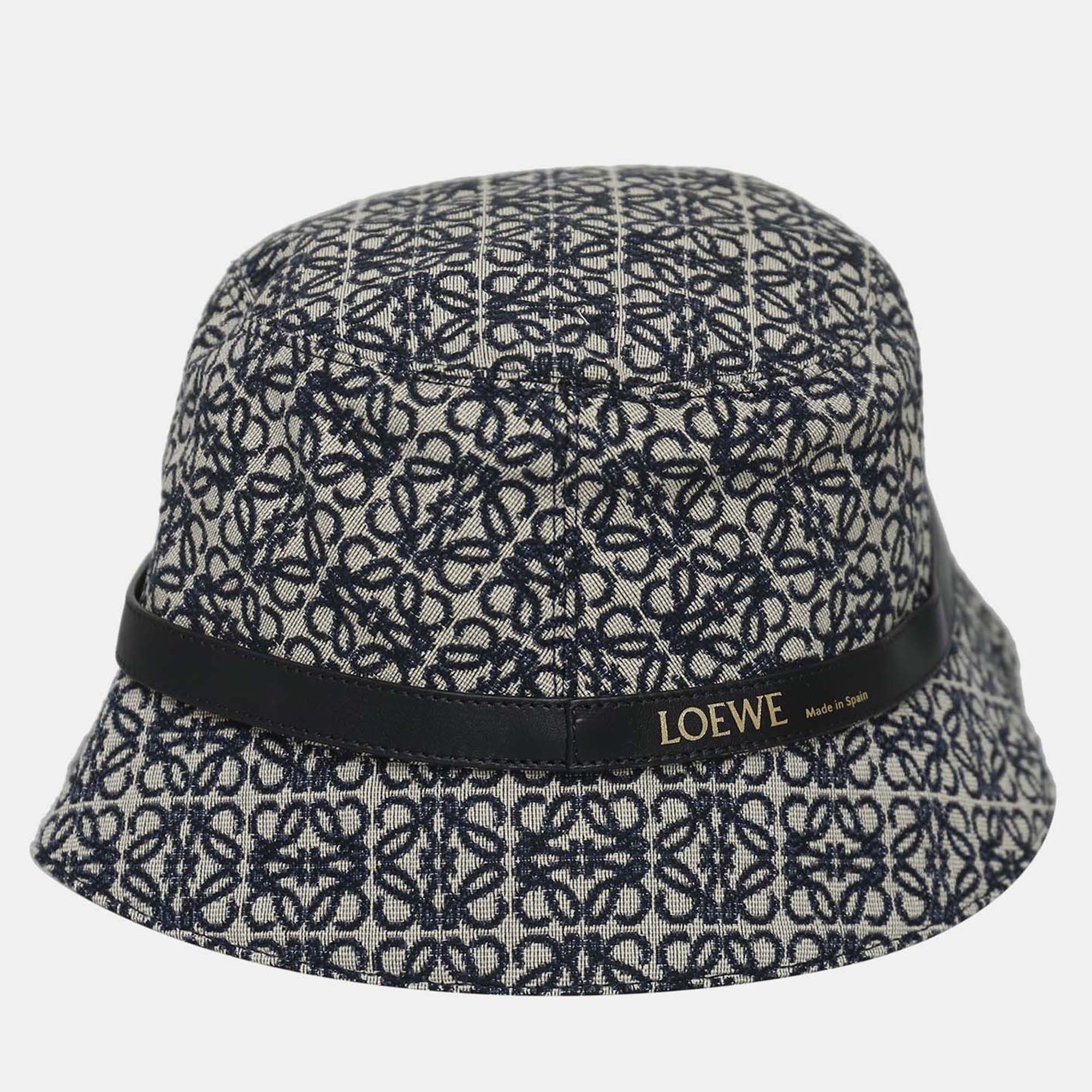 

Loewe Anagram Bucket Hat, Navy blue