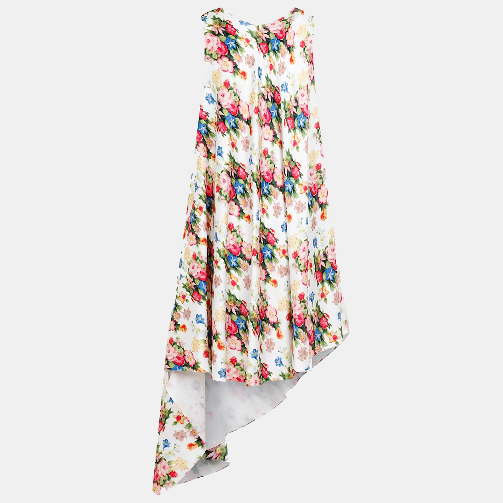 Loewe Multicolor Soft Pink Asymmetric Dress FR 36 