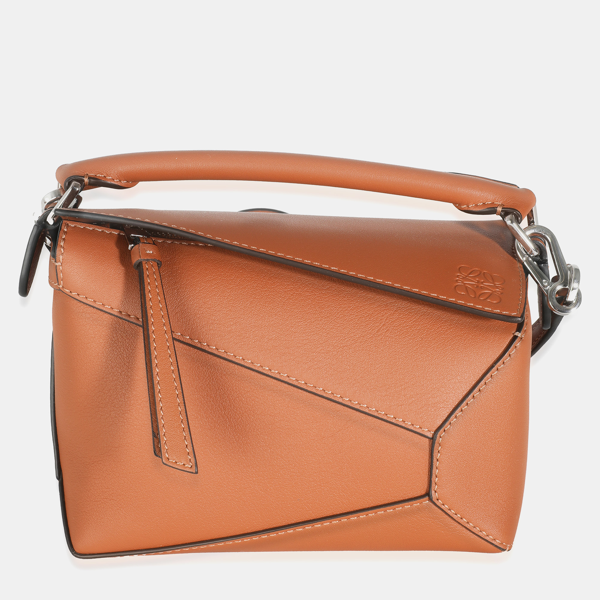 

Loewe Tan Classic Calfskin Mini Puzzle Edge Bag, Brown