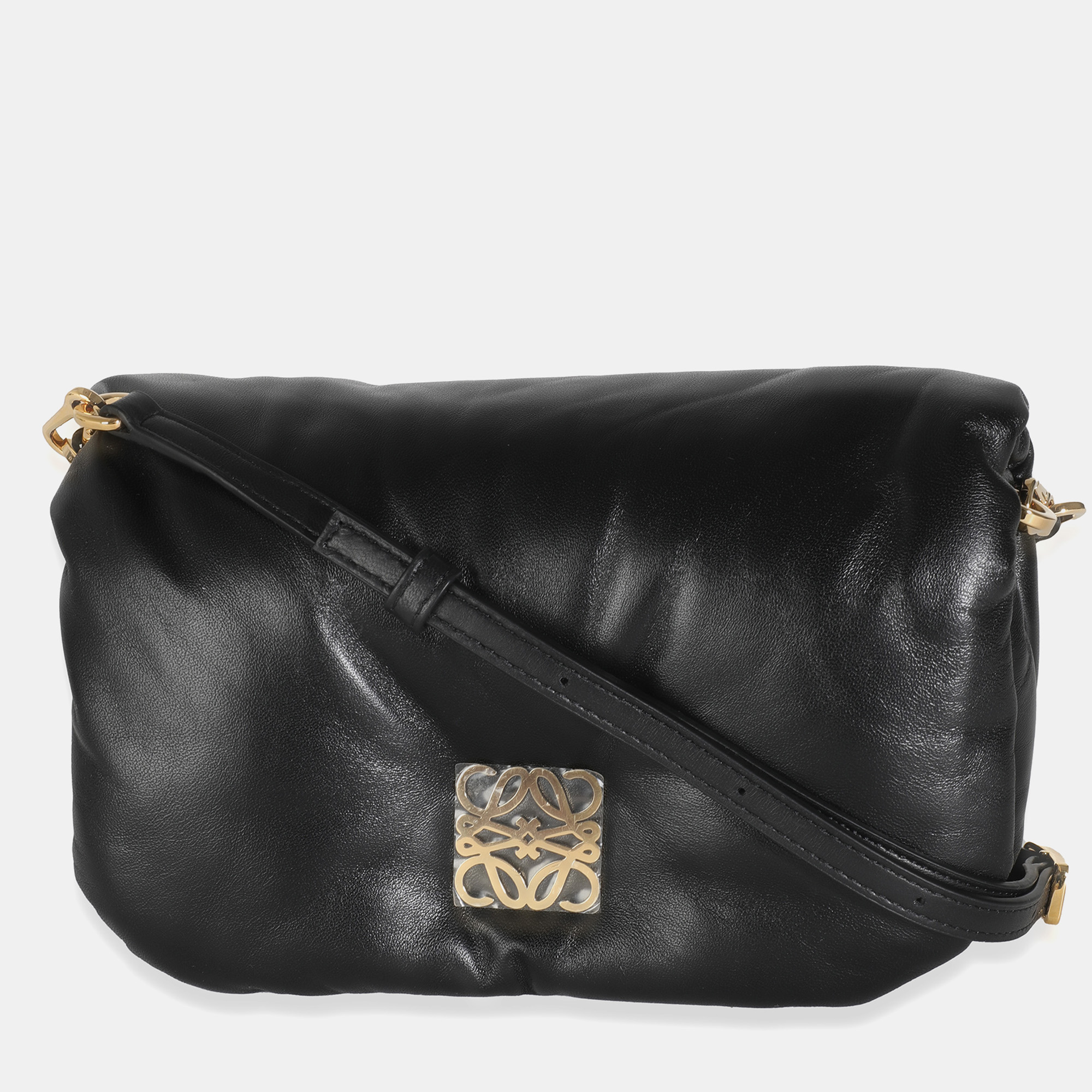 

Loewe Black Shiny Nappa Lambskin Mini Puffer Goya