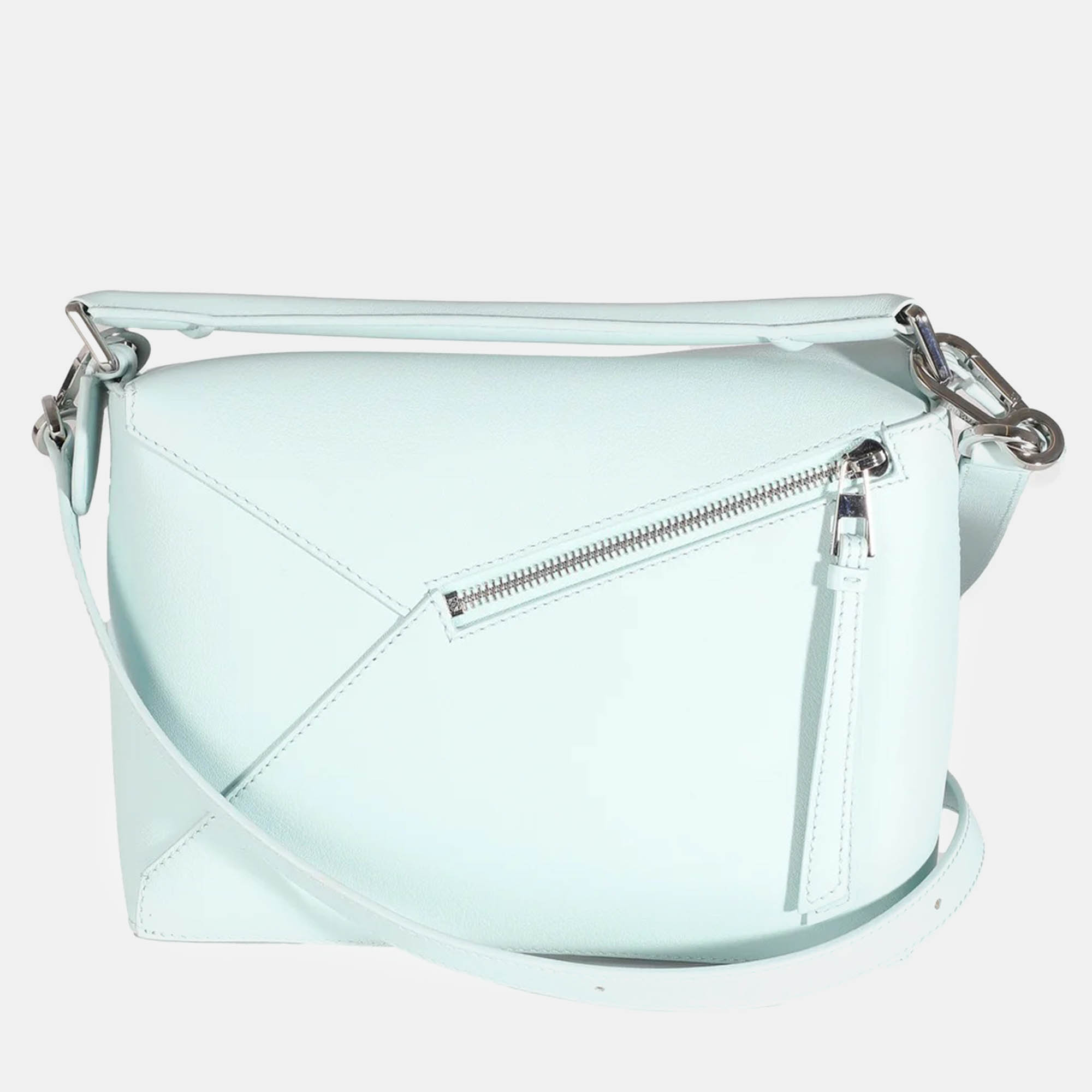 

Loewe Light Blue Grained Calfskin Small Puzzle Edge Bag