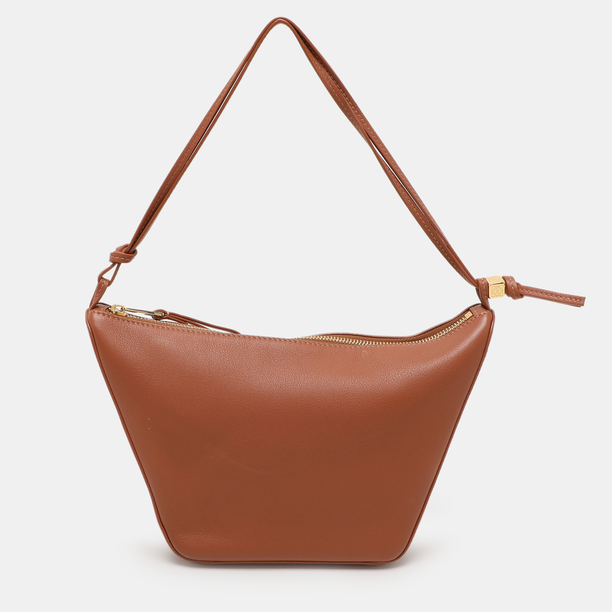 

Loewe Brown Leather Mini Hammock Crossbody Bag