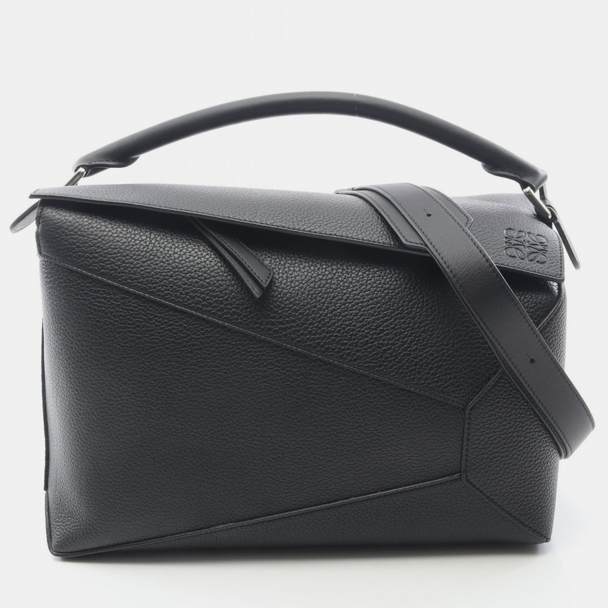 

Loewe Puzzle Edge  Black Leather Shoulder Bag