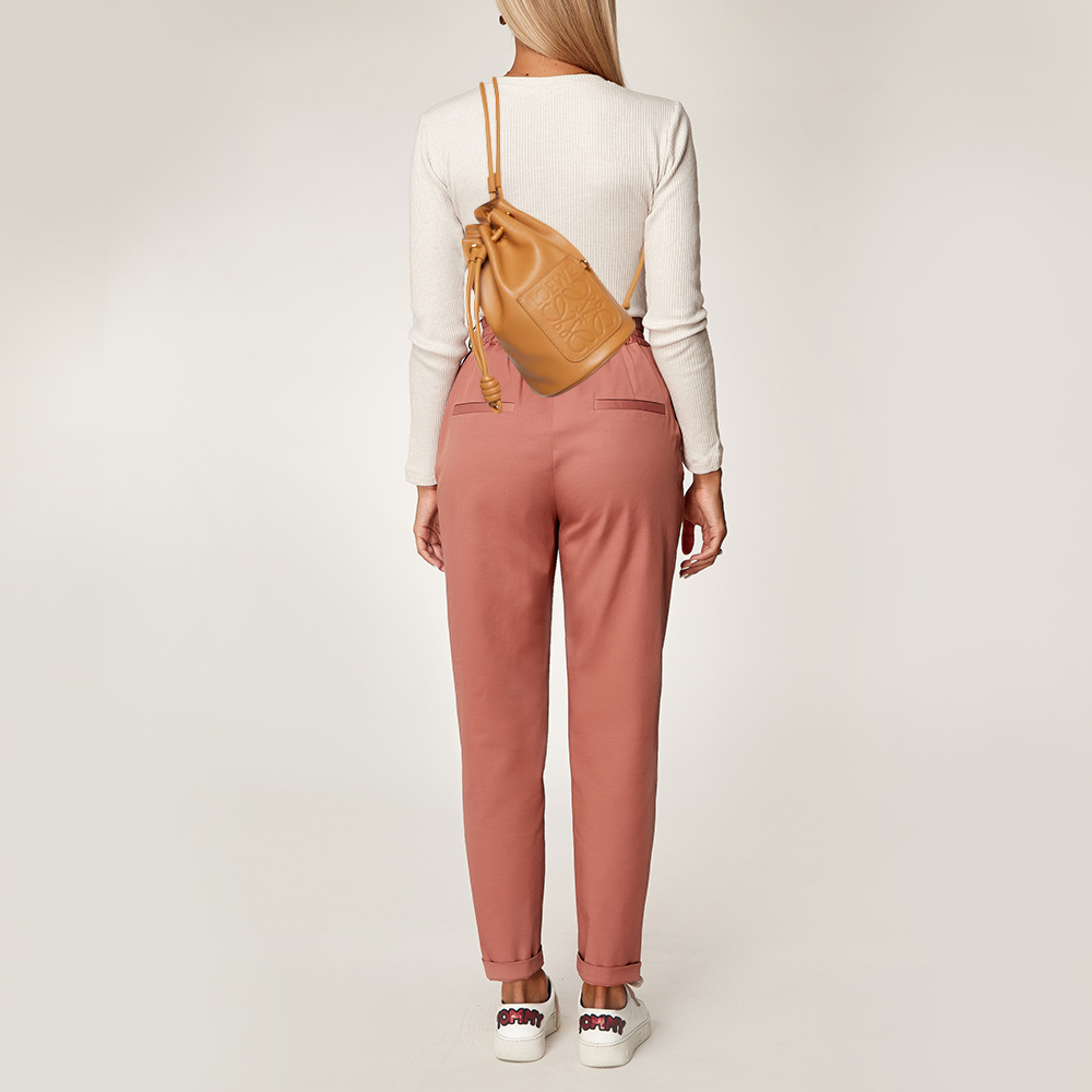 

Loewe Tan Leather Small Sailor Drawstring Bag