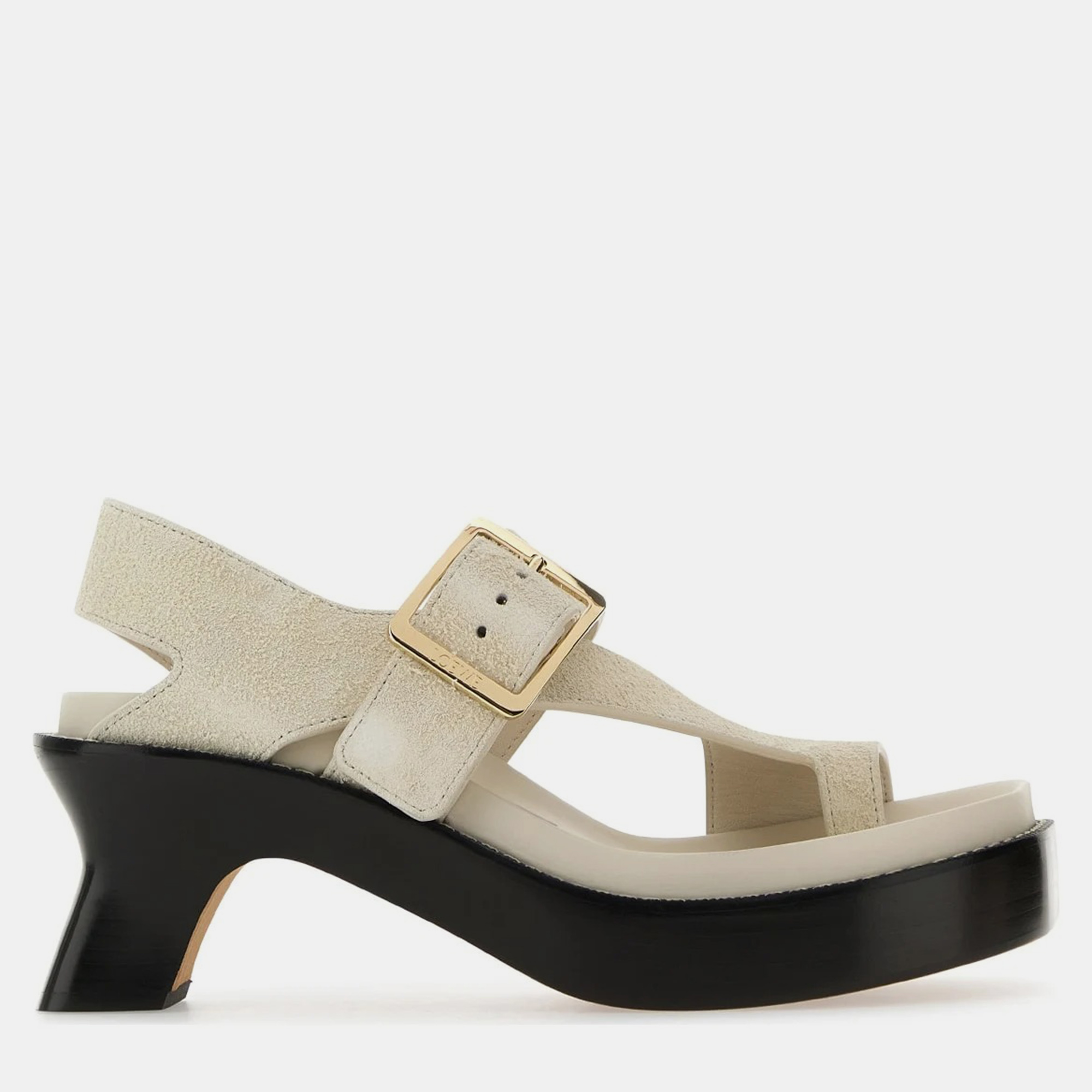 

Loewe Ivory Suede Sandali Sandals EU, White