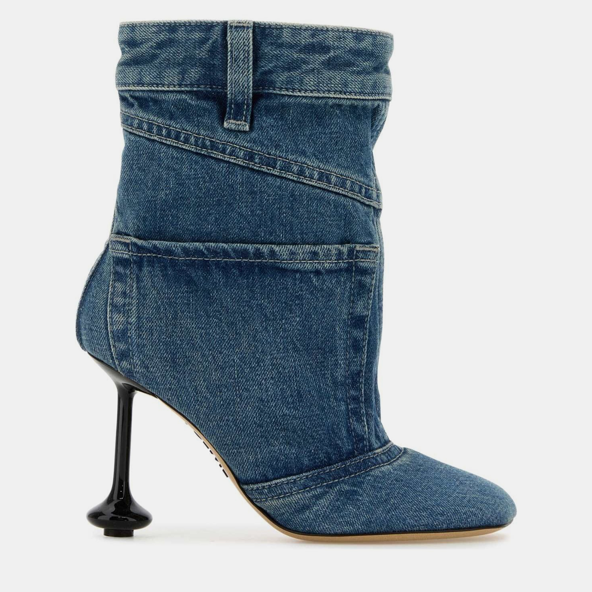 

Loewe Blue Denim Toy Panta Ankle Boots EU