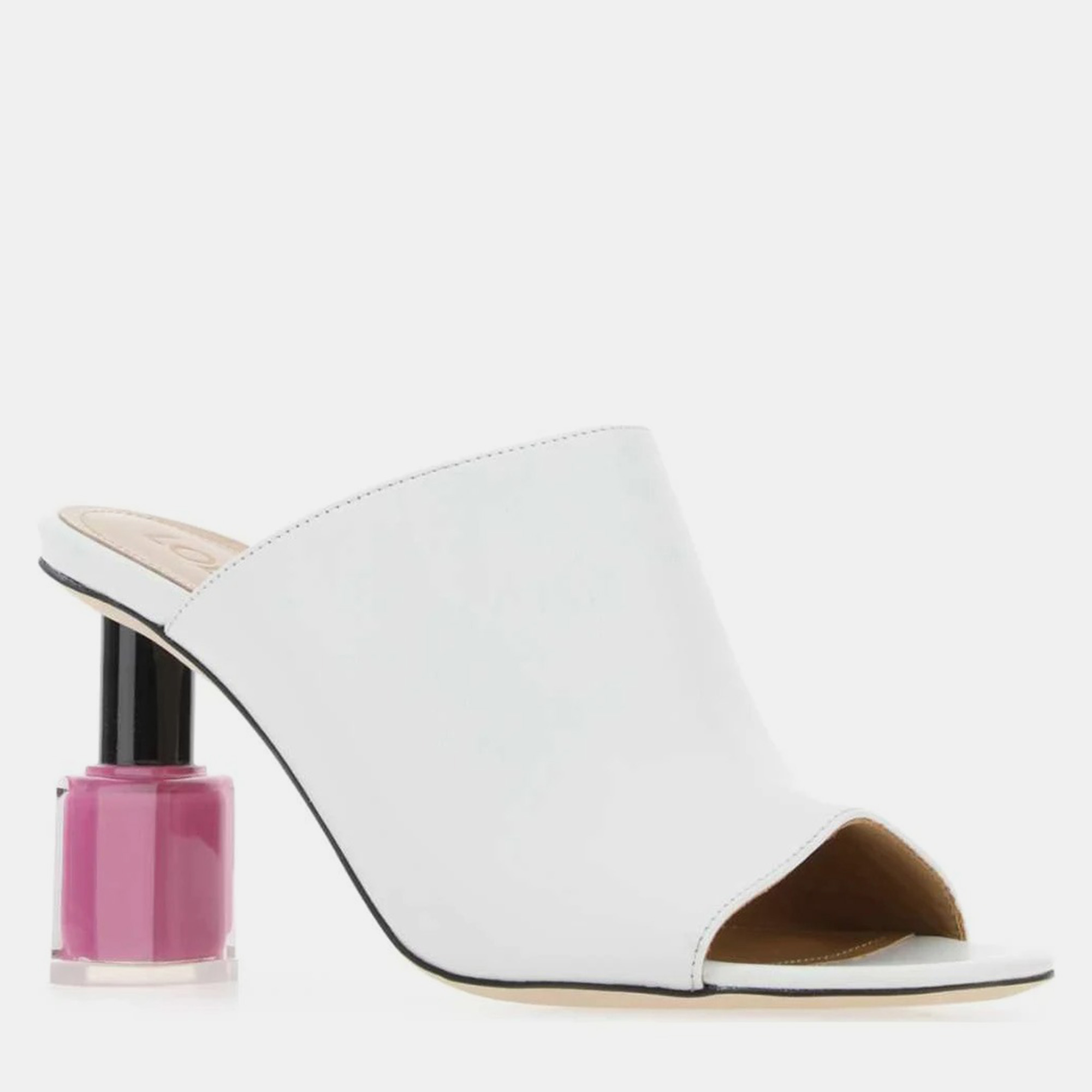 

Loewe Multicolor Leather Nail Polish Mules Women’s, White