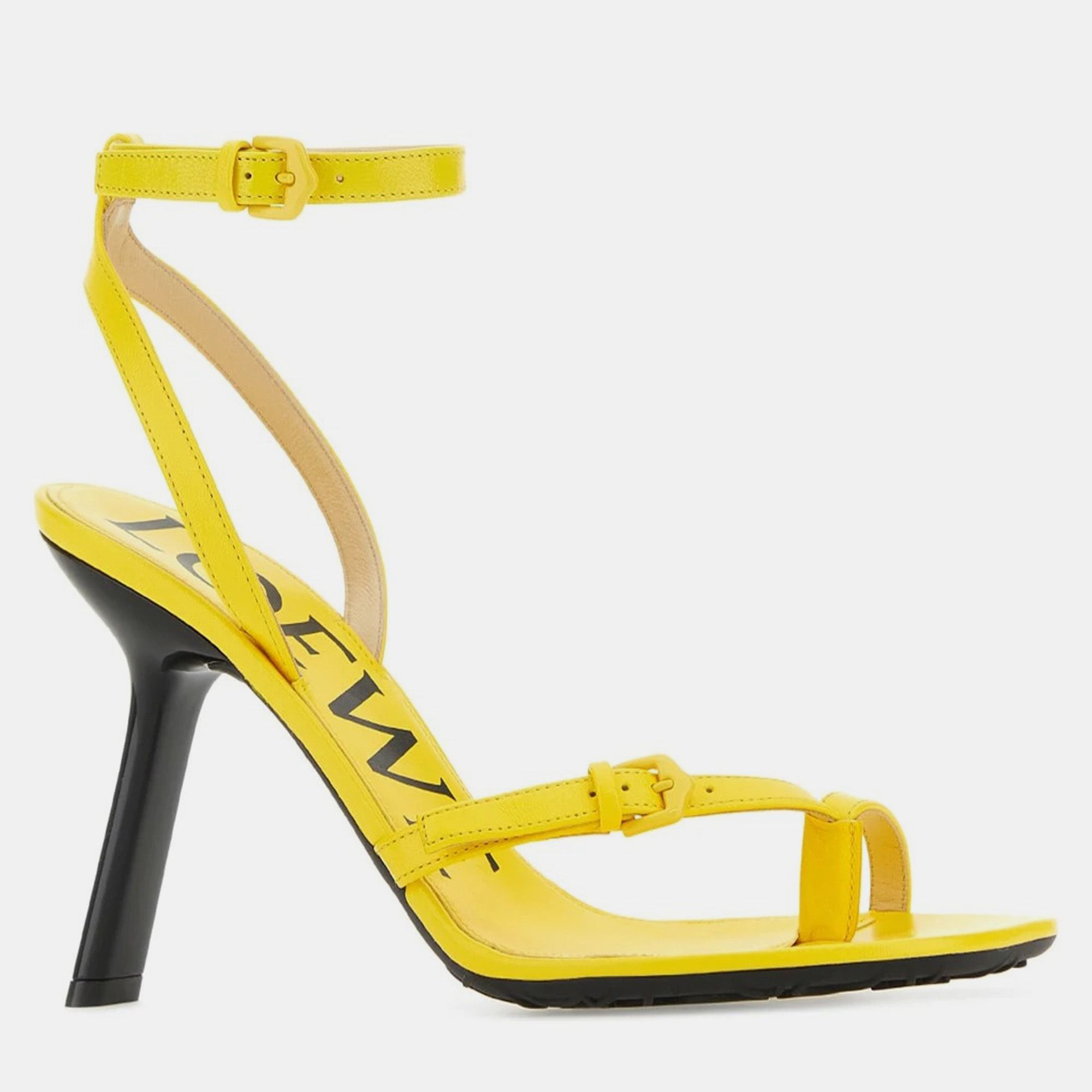 

Loewe Acacia Yellow Leather Petal Sandals Women’s