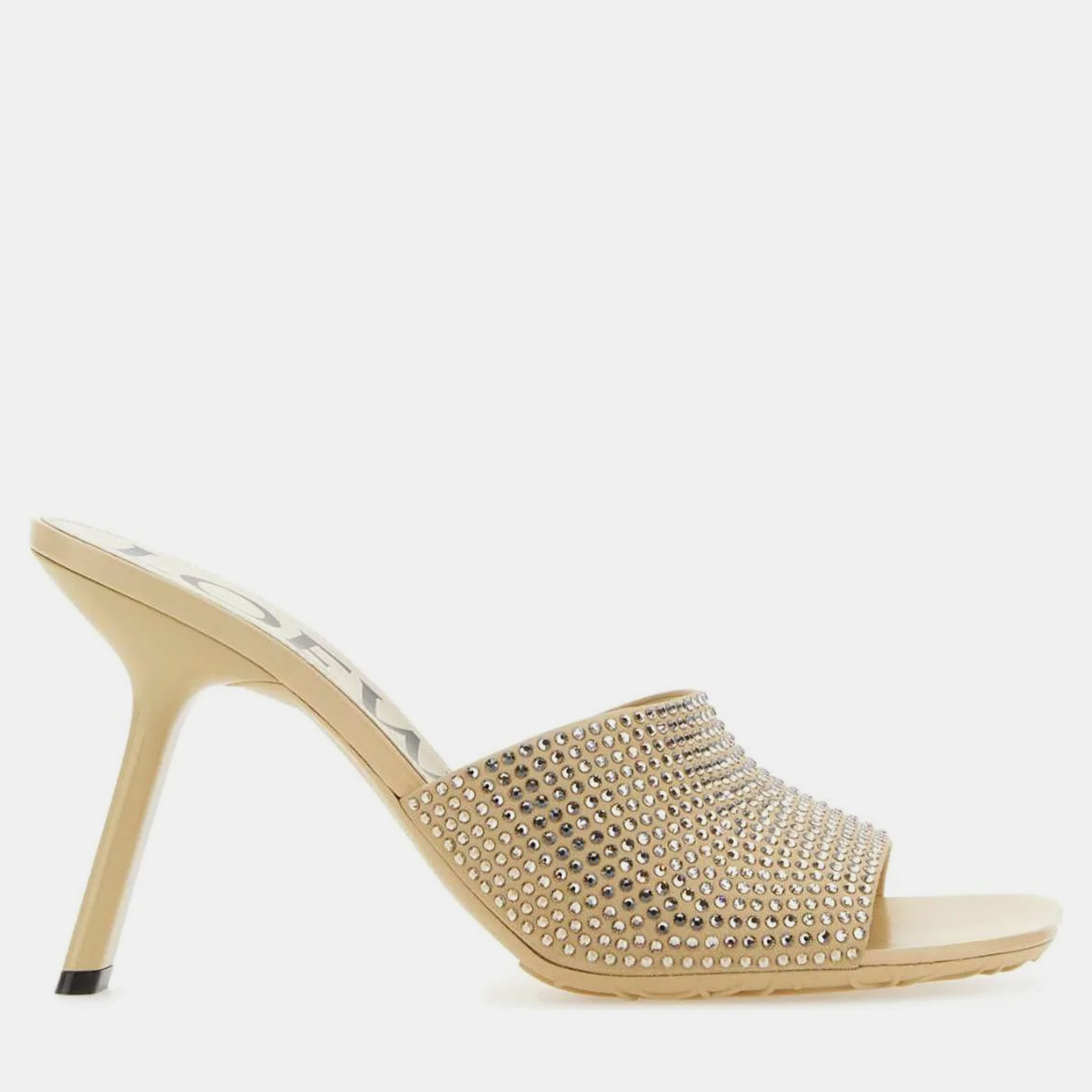 

Loewe Oatmilk Beige Suede Petal Mules Women’s