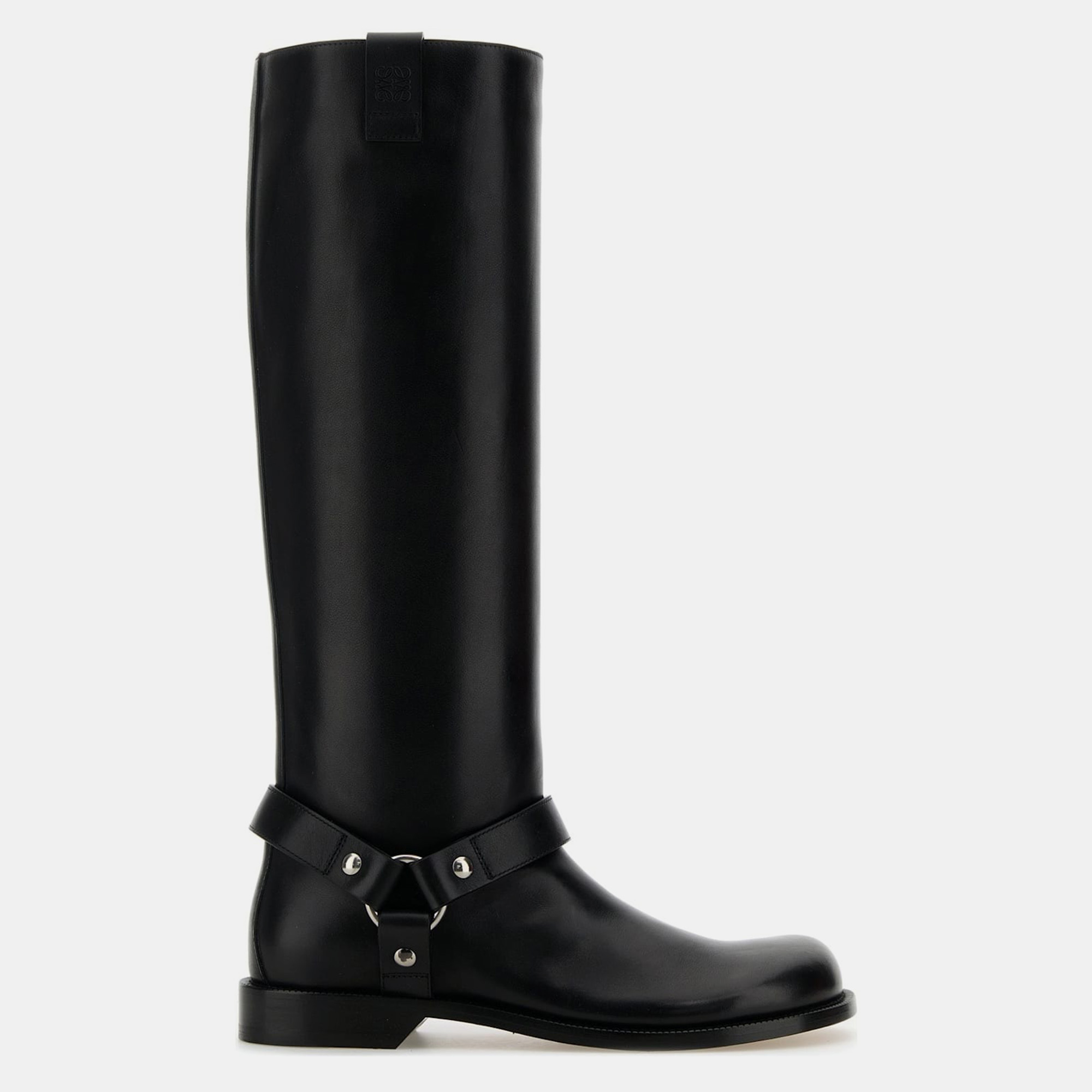 

Loewe Black Leather Campo Biker Boots Women’s IT