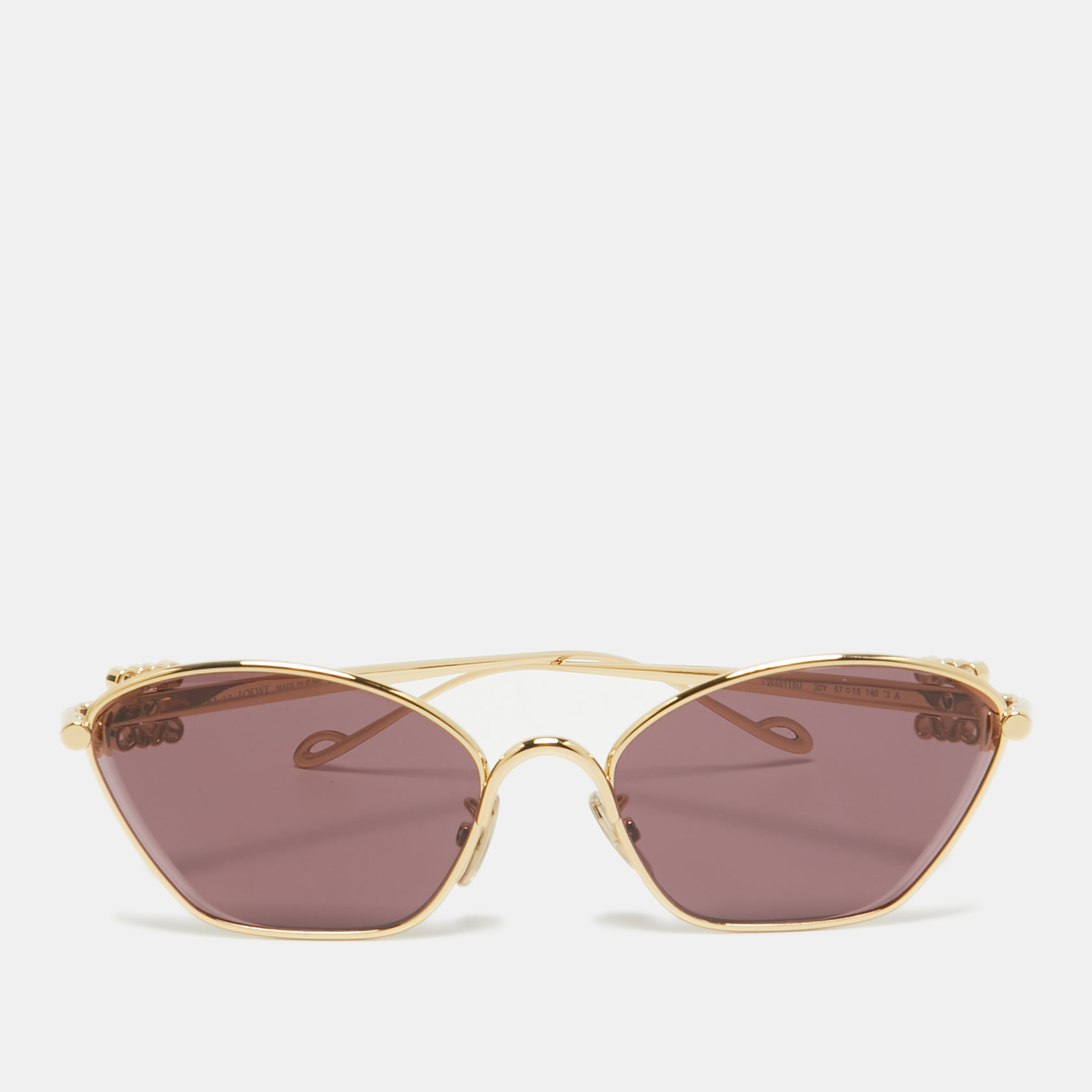 

Loewe Plum/Gold LW40115U Cat Eye Sunglasses, Purple