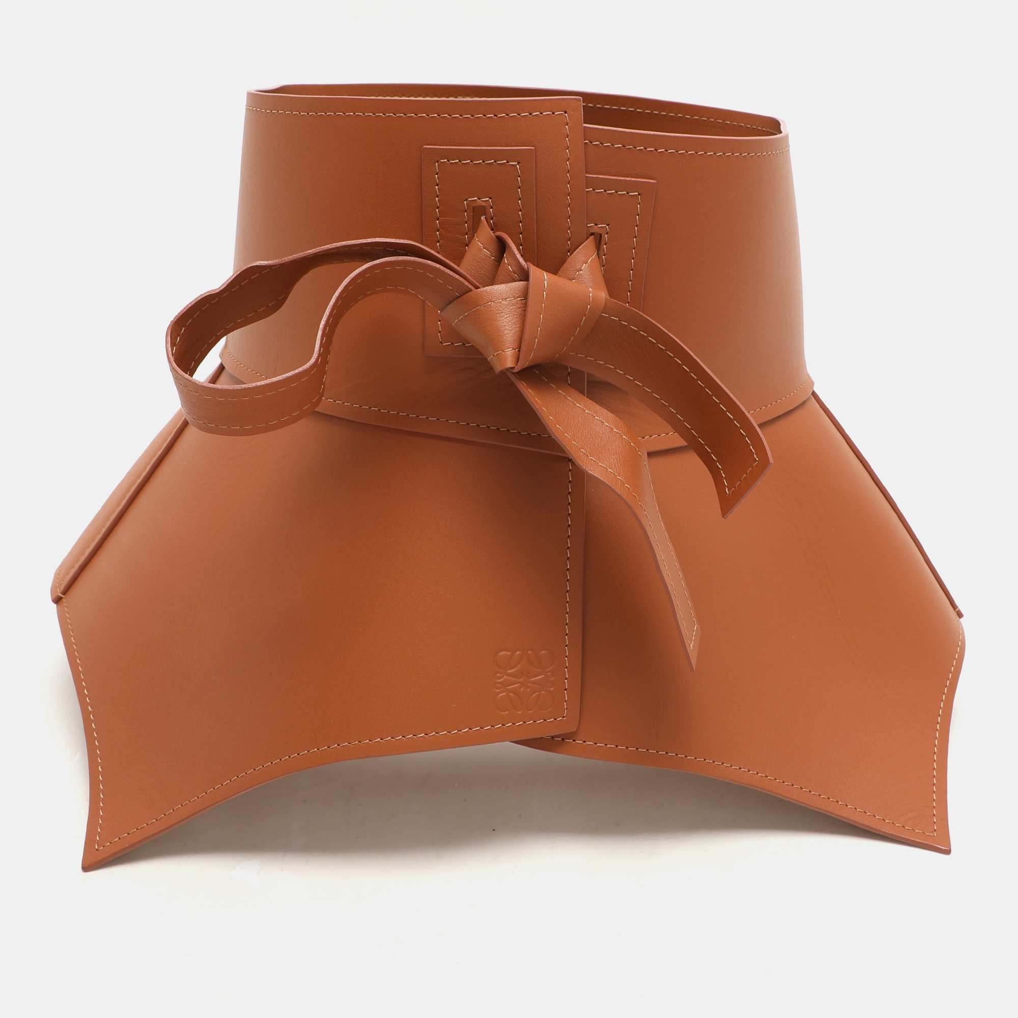 

Loewe Brown Leather Obi Corset Belt S