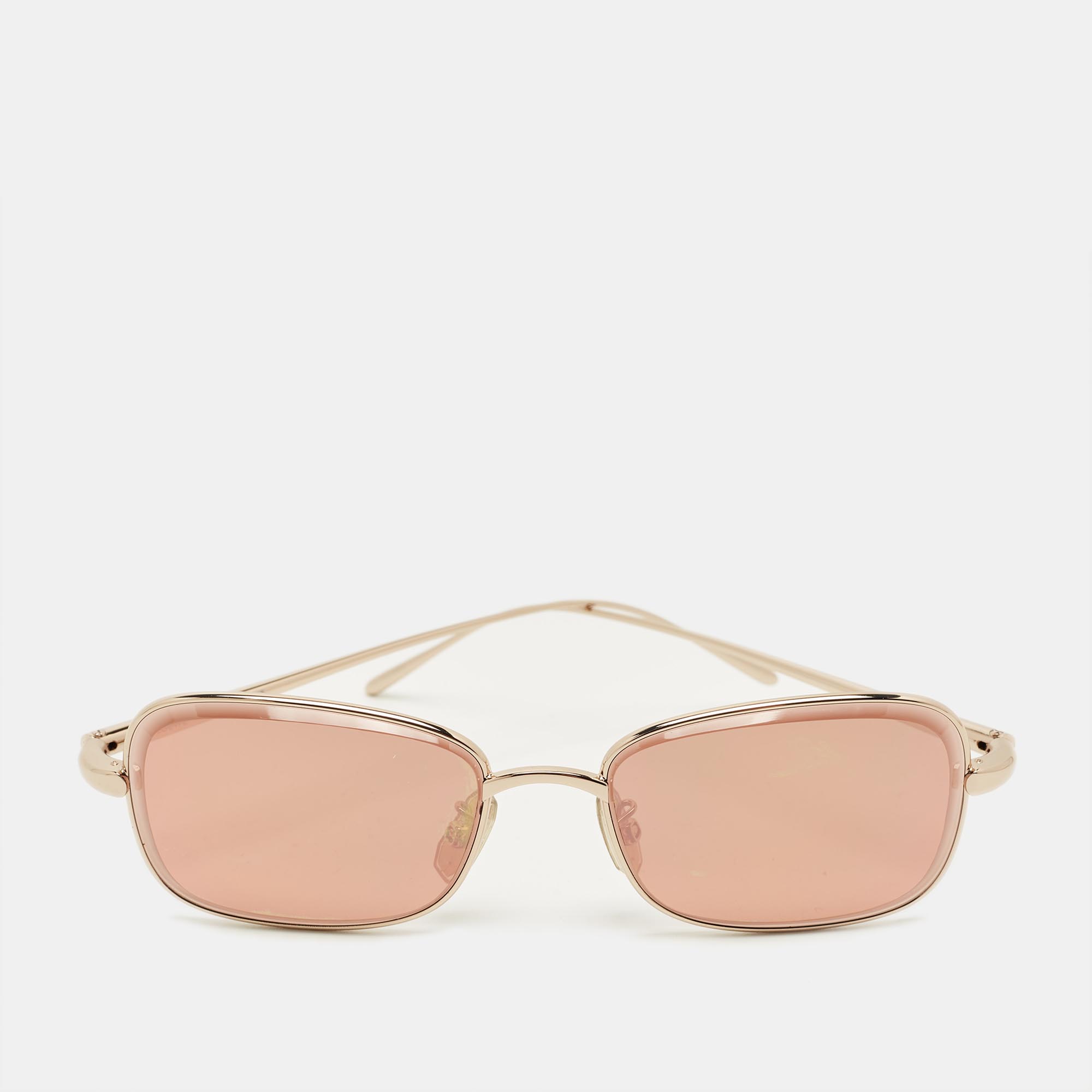

Loewe Pink/Gold Tone LW40159U Anagram Rectangle Sunglasses