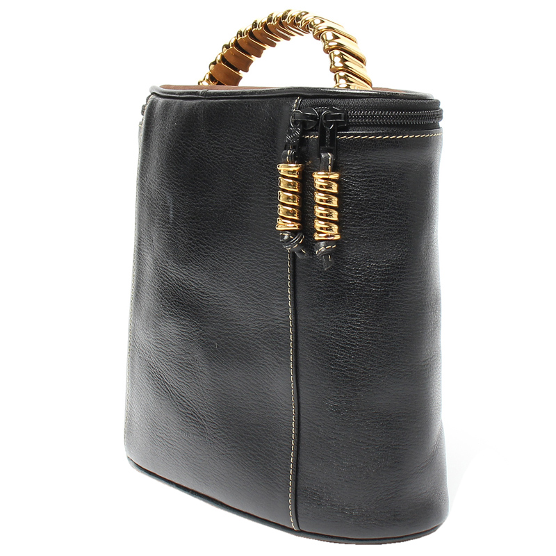 

Loewe Black Leather Vanity Bag