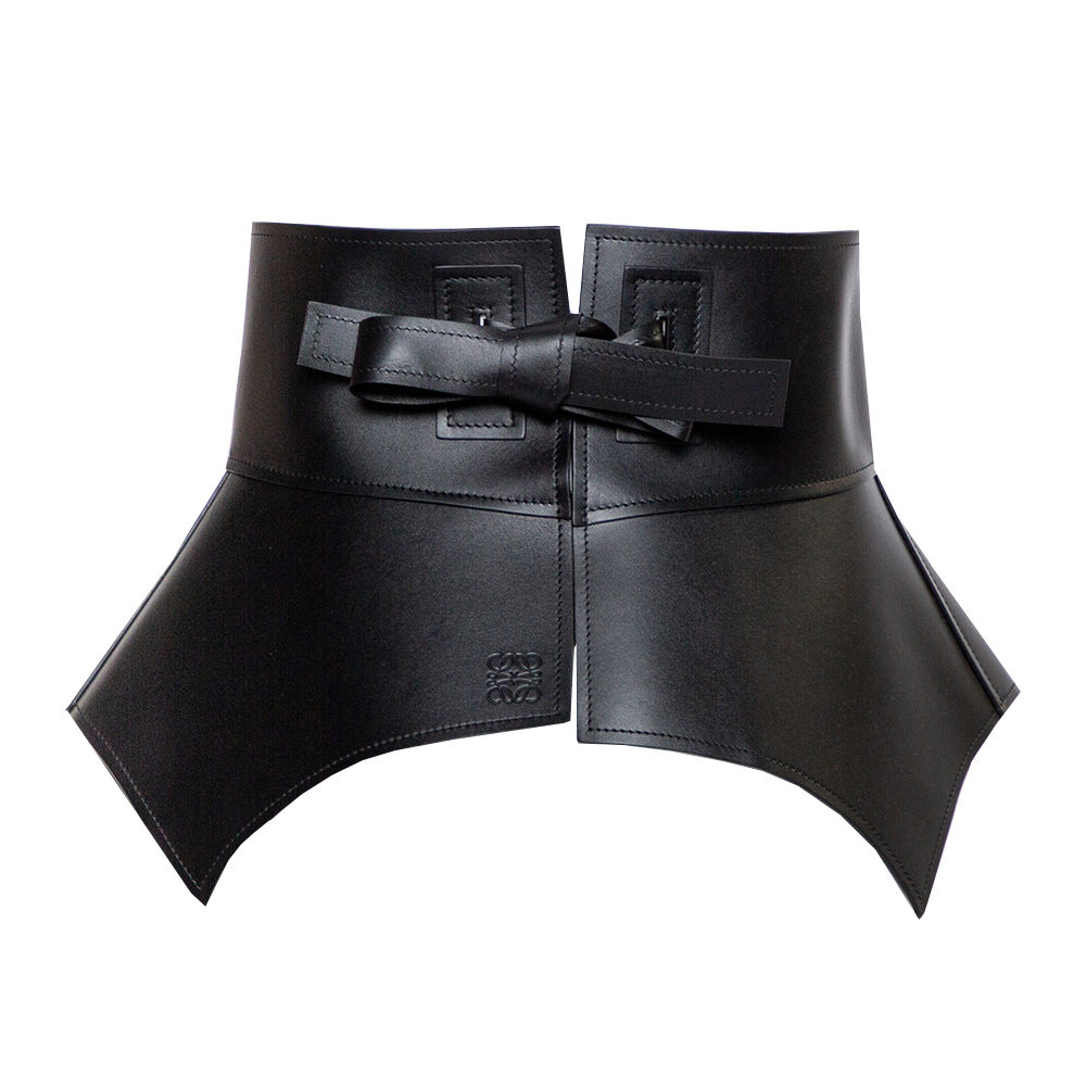 

Loewe Black Leather Obi Waist Belt