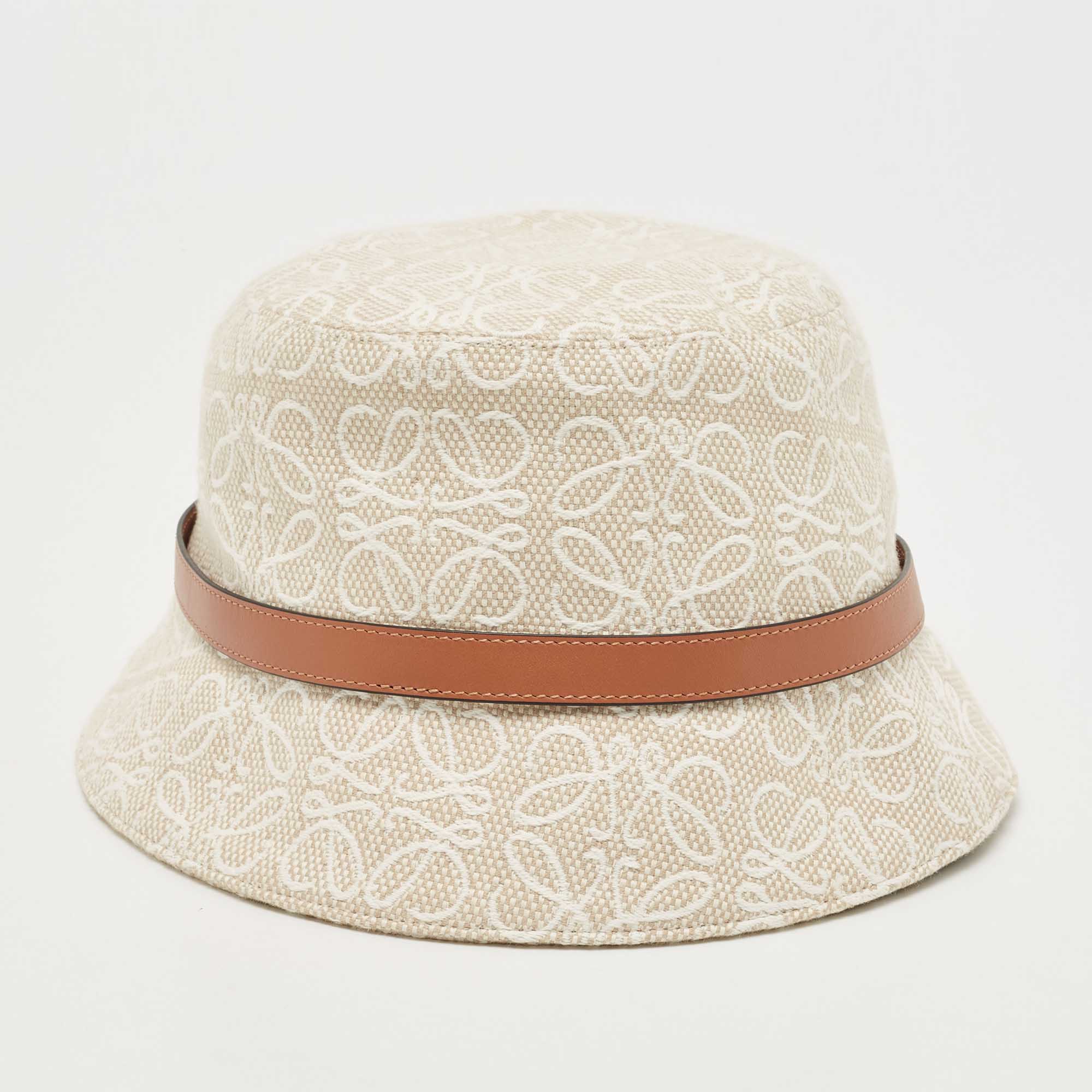 

Loewe Beige Anagram Cotton Bucket Hat