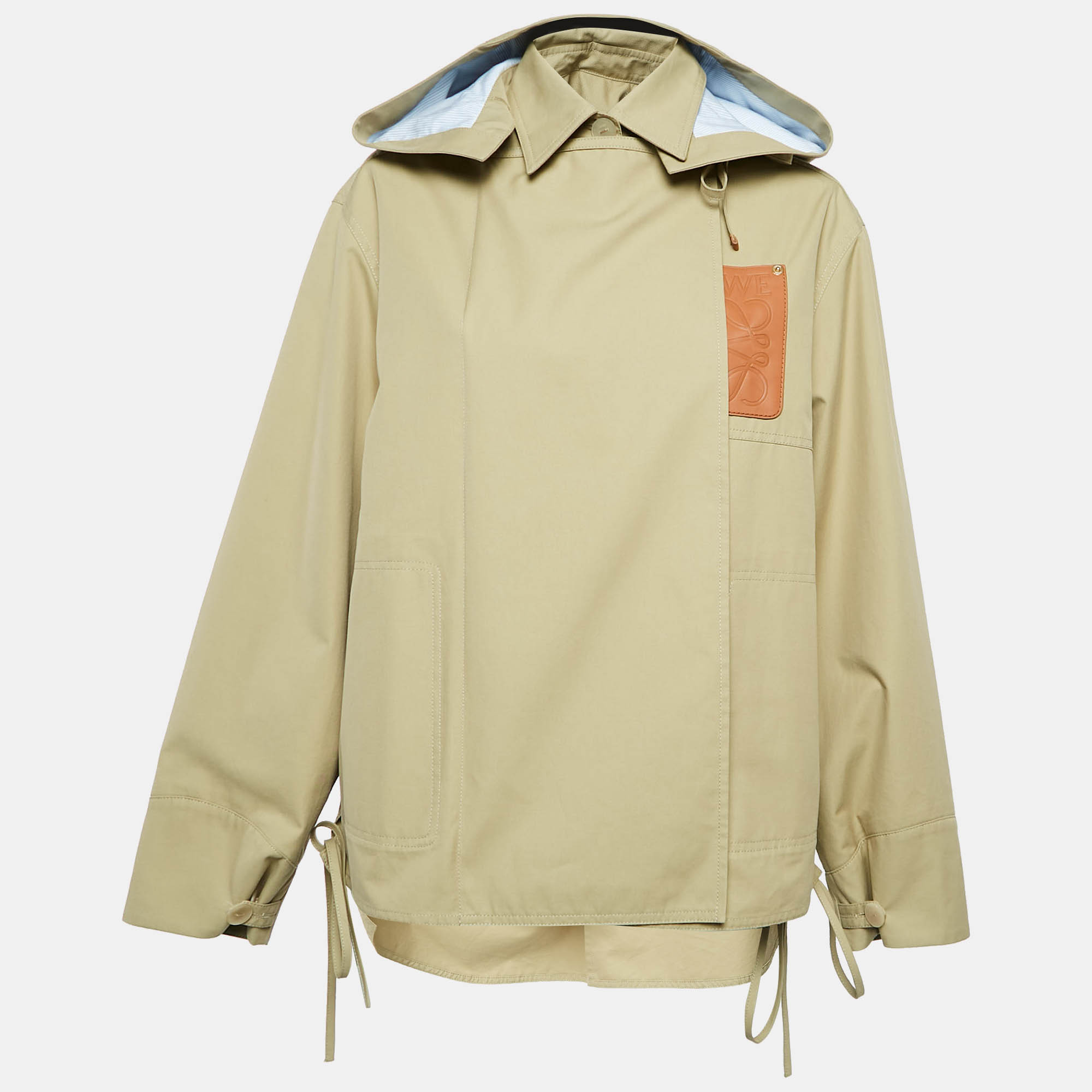 

Loewe Brown Cut-Out Cotton Hooded Parka Jacket M